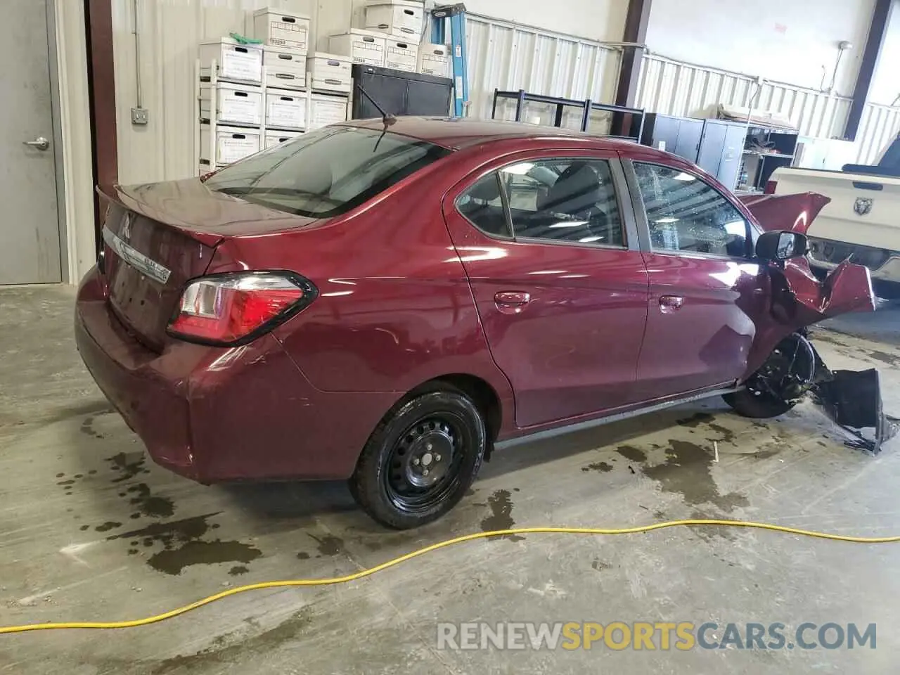 3 fotografías del automóvil dañado ML32FUFJ7NHF08897 MITSUBISHI MIRAGE 2022