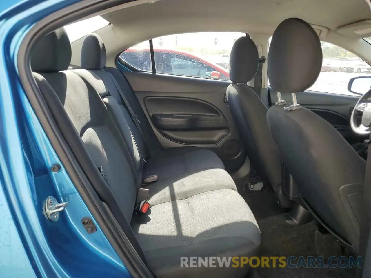 10 fotografías del automóvil dañado ML32FUFJ9NHF03670 MITSUBISHI MIRAGE 2022