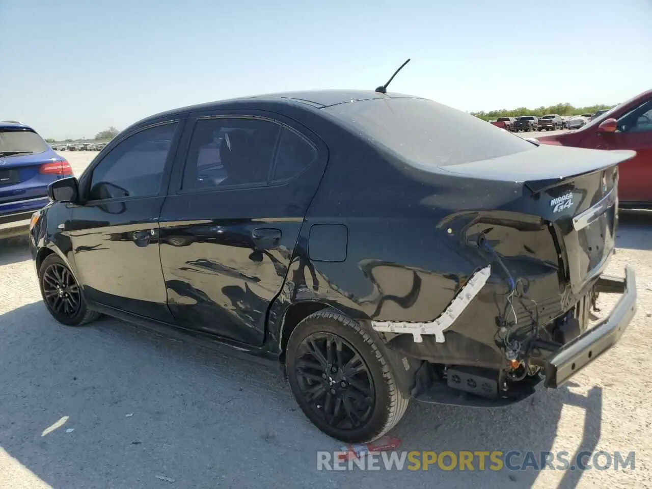 2 fotografías del automóvil dañado ML32FUFJXNHF07131 MITSUBISHI MIRAGE 2022