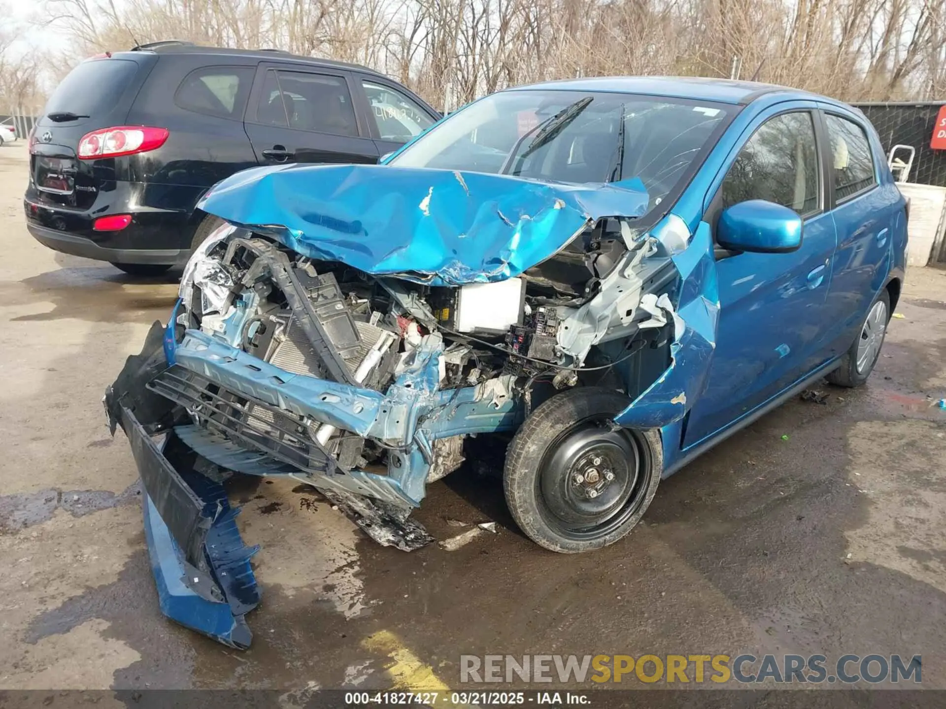 2 fotografías del automóvil dañado ML32AUHJ0PH001822 MITSUBISHI MIRAGE 2023