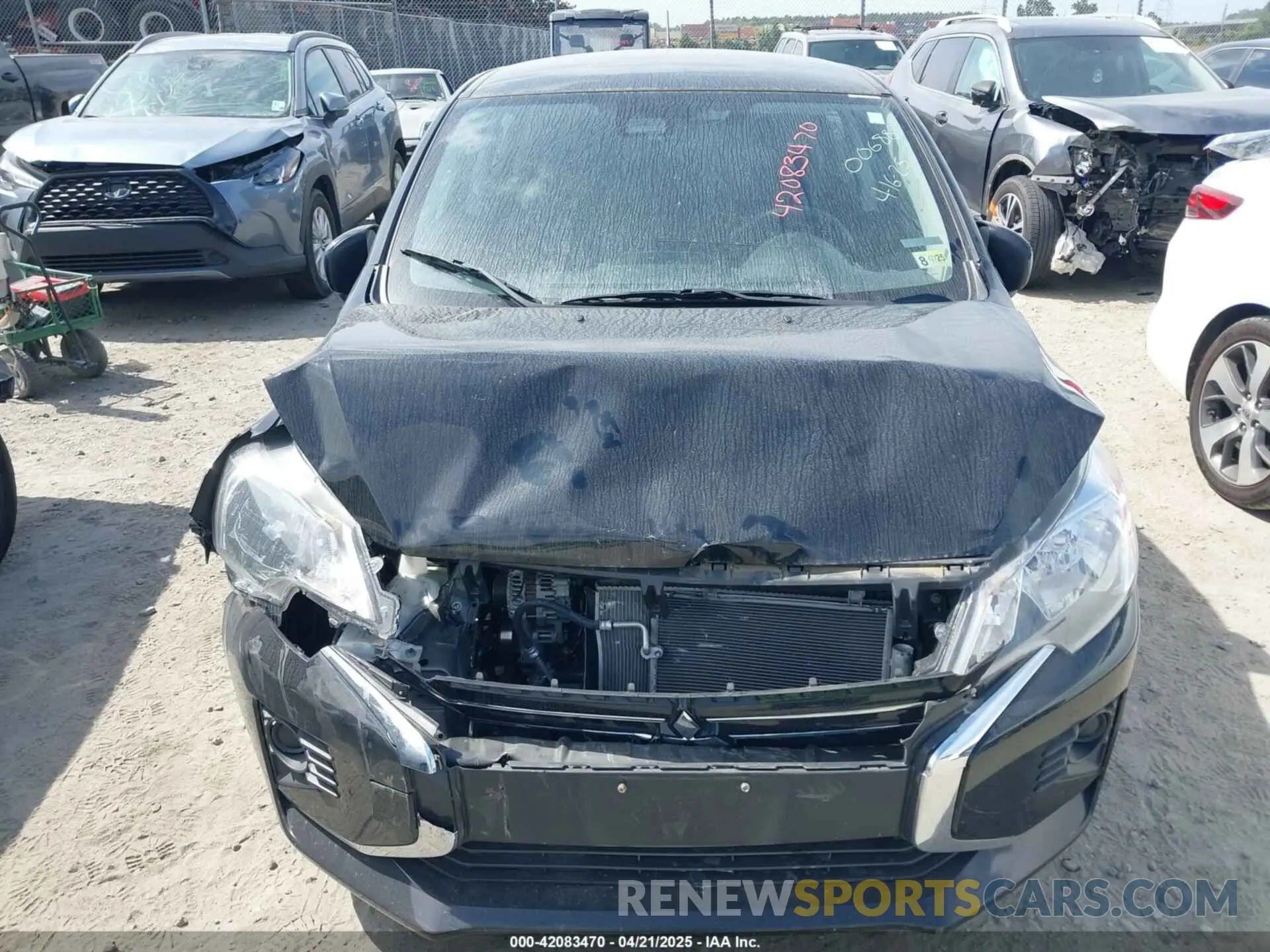 11 fotografías del automóvil dañado ML32AUHJ1PH006883 MITSUBISHI MIRAGE 2023