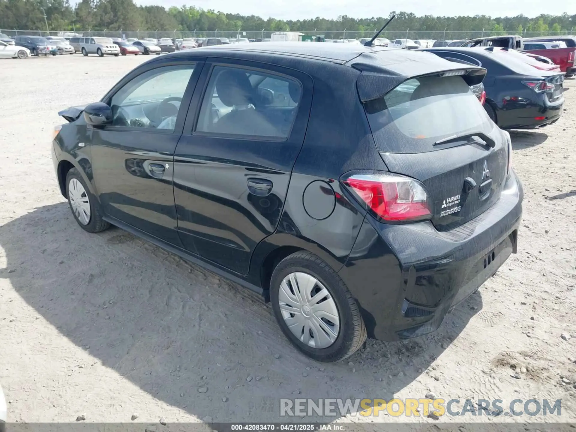 3 fotografías del automóvil dañado ML32AUHJ1PH006883 MITSUBISHI MIRAGE 2023