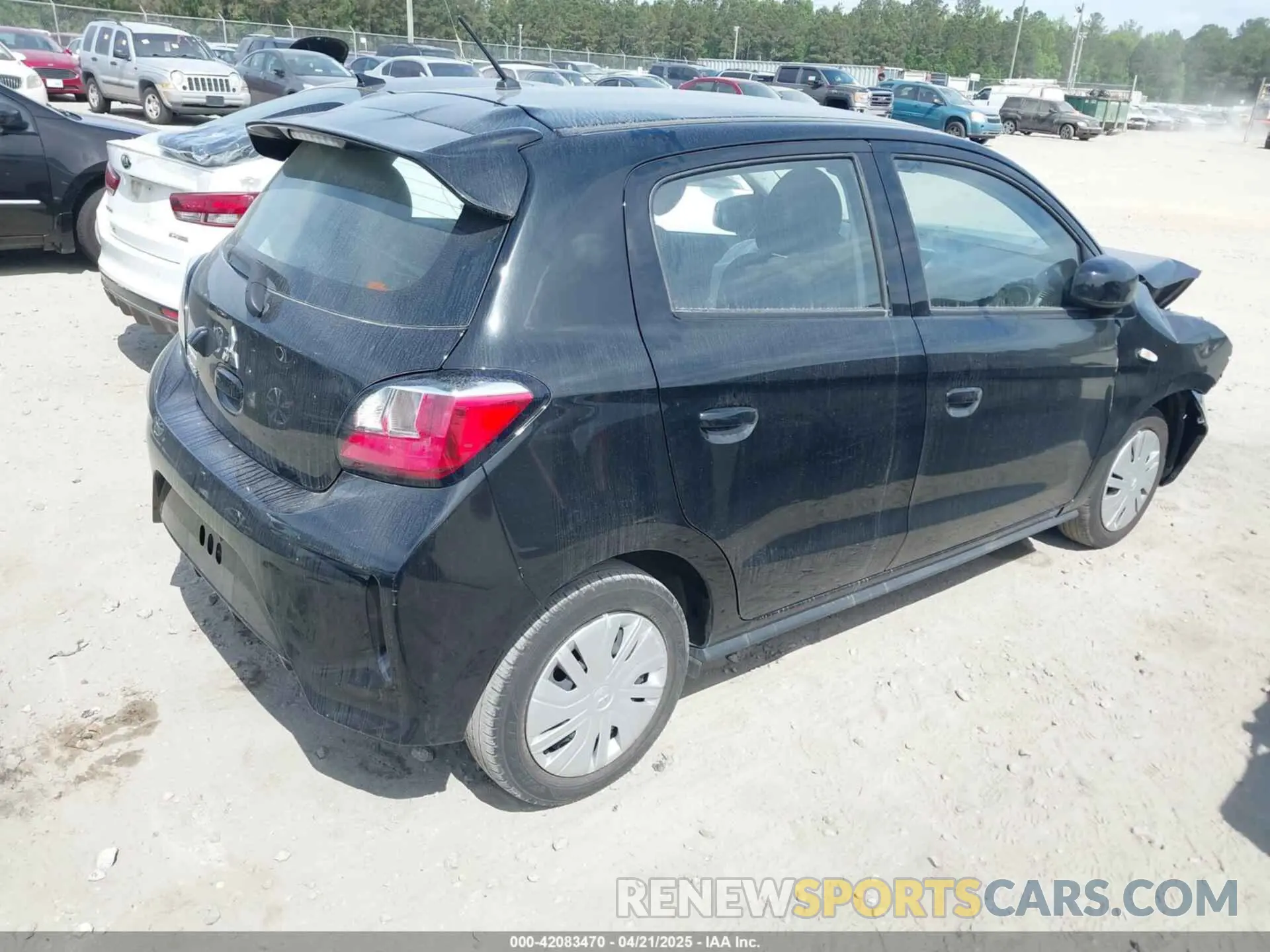 4 fotografías del automóvil dañado ML32AUHJ1PH006883 MITSUBISHI MIRAGE 2023