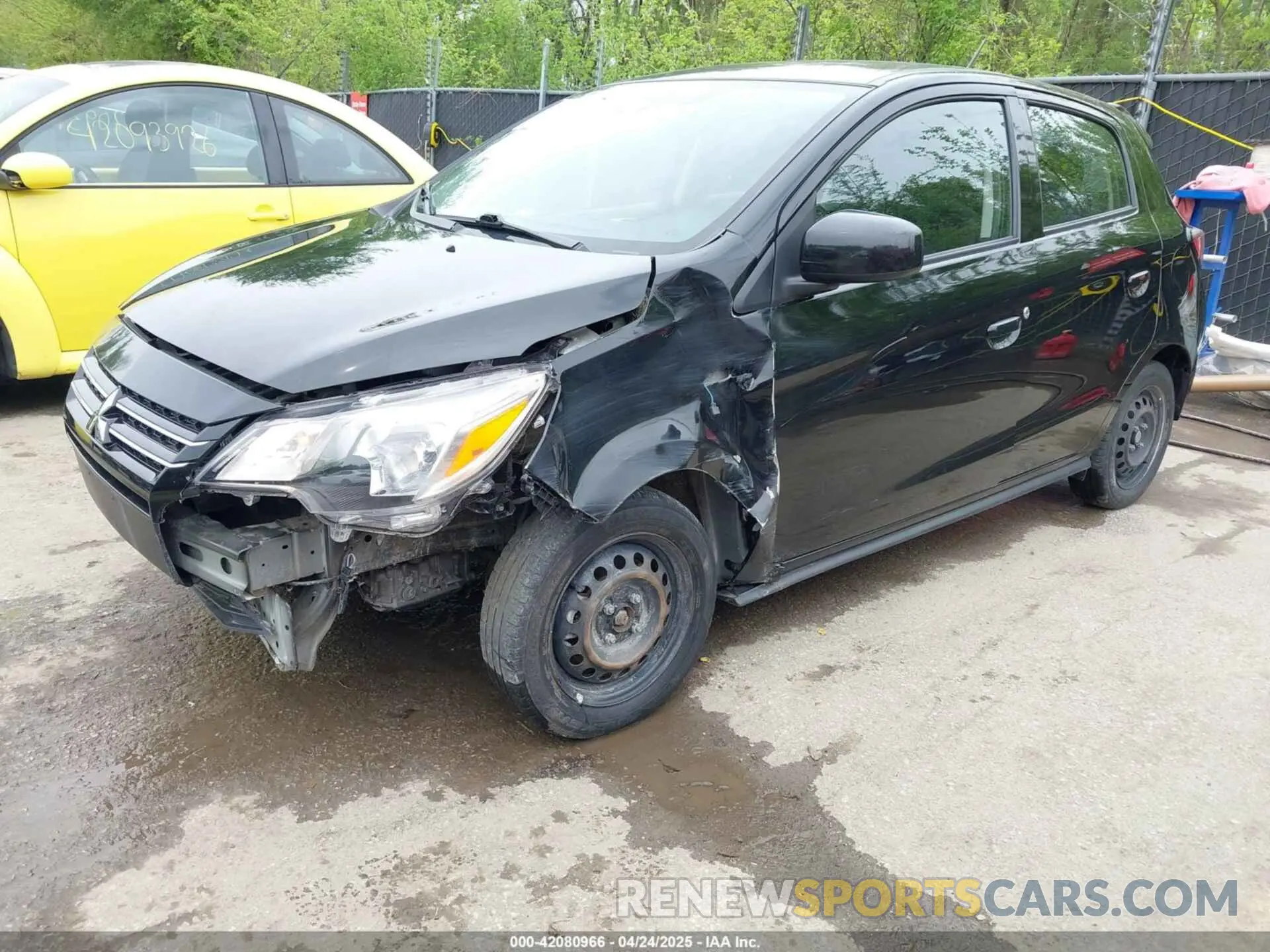 2 fotografías del automóvil dañado ML32AUHJ6PH007057 MITSUBISHI MIRAGE 2023