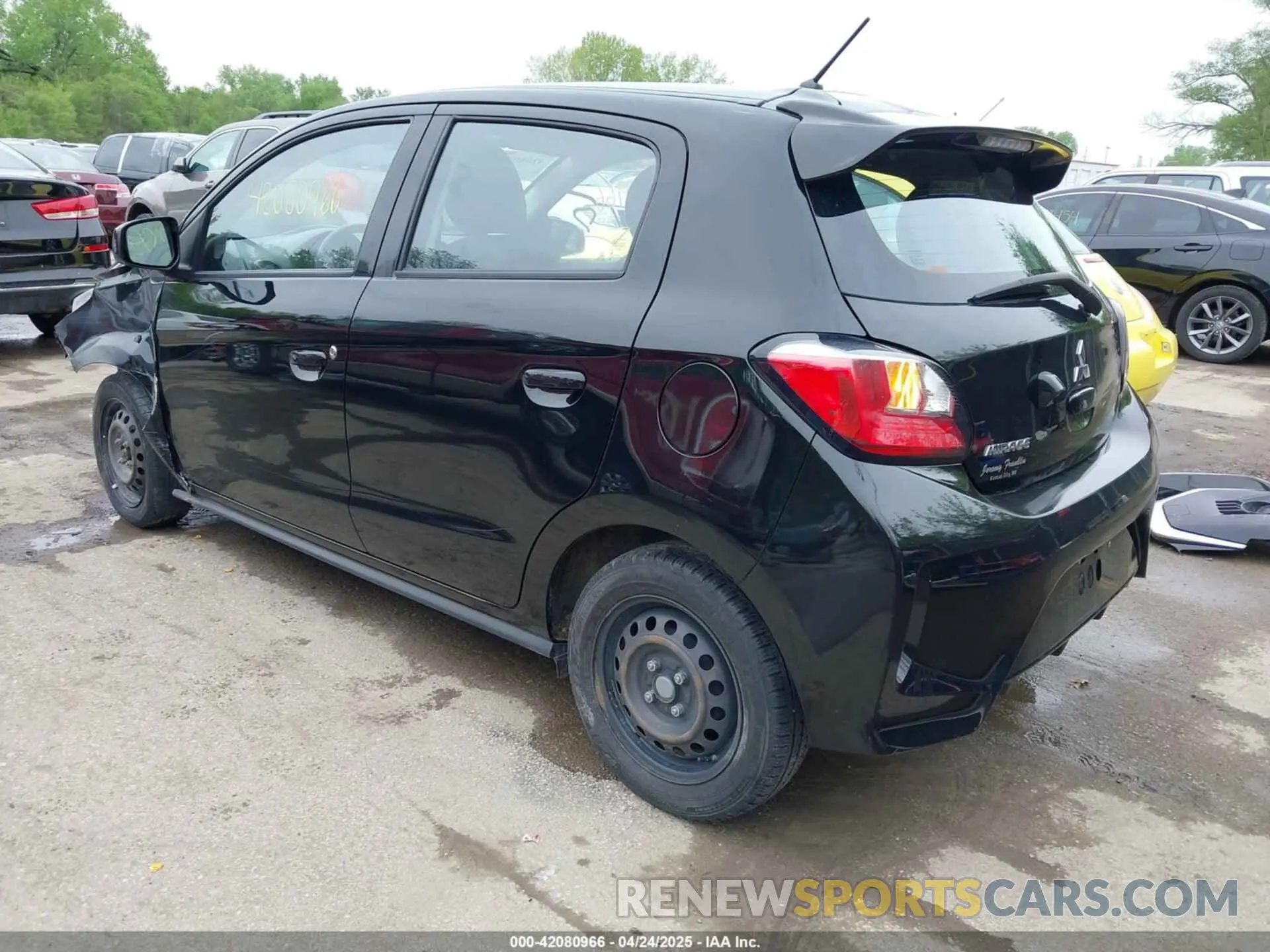 3 fotografías del automóvil dañado ML32AUHJ6PH007057 MITSUBISHI MIRAGE 2023