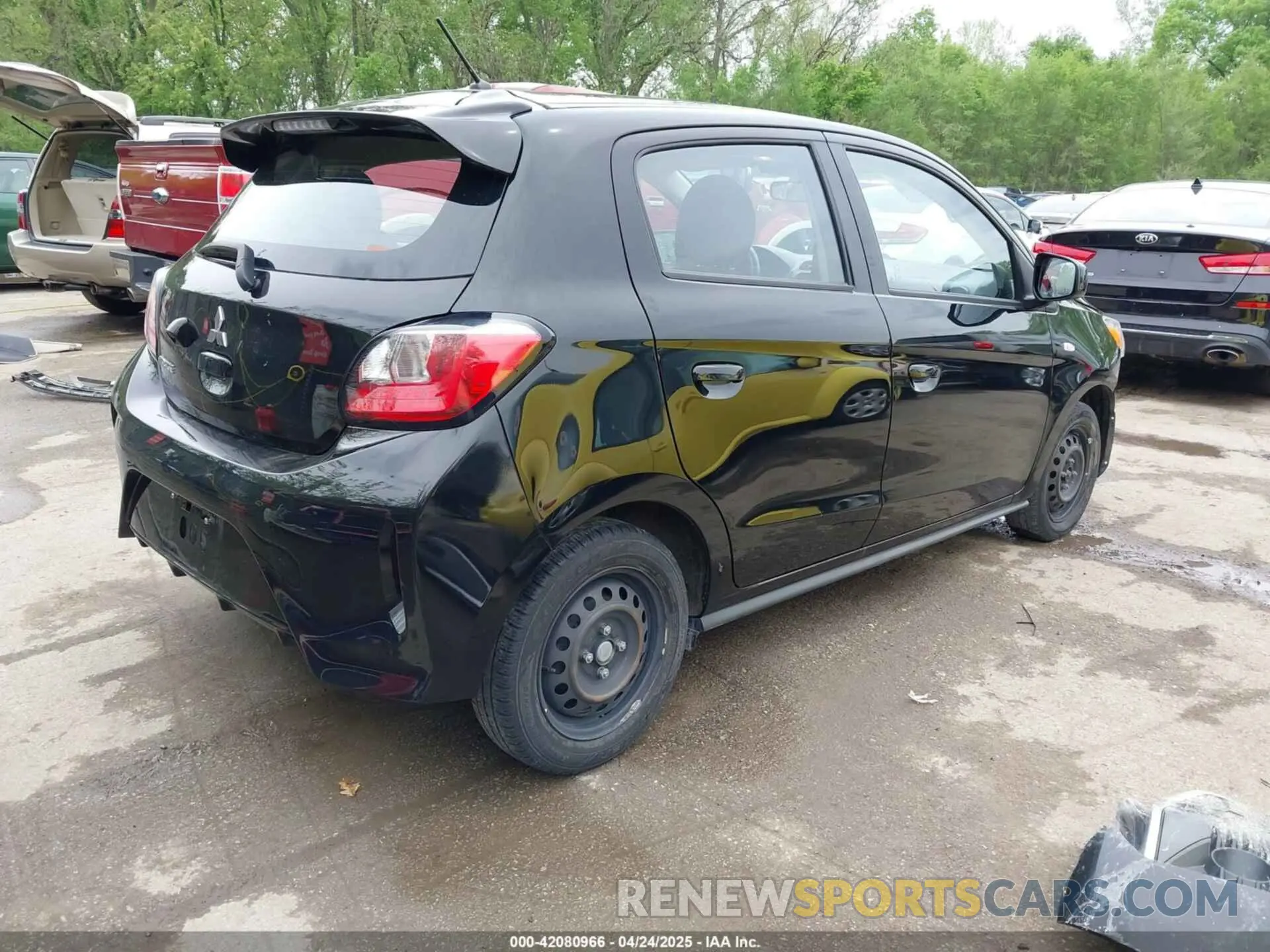 4 fotografías del automóvil dañado ML32AUHJ6PH007057 MITSUBISHI MIRAGE 2023