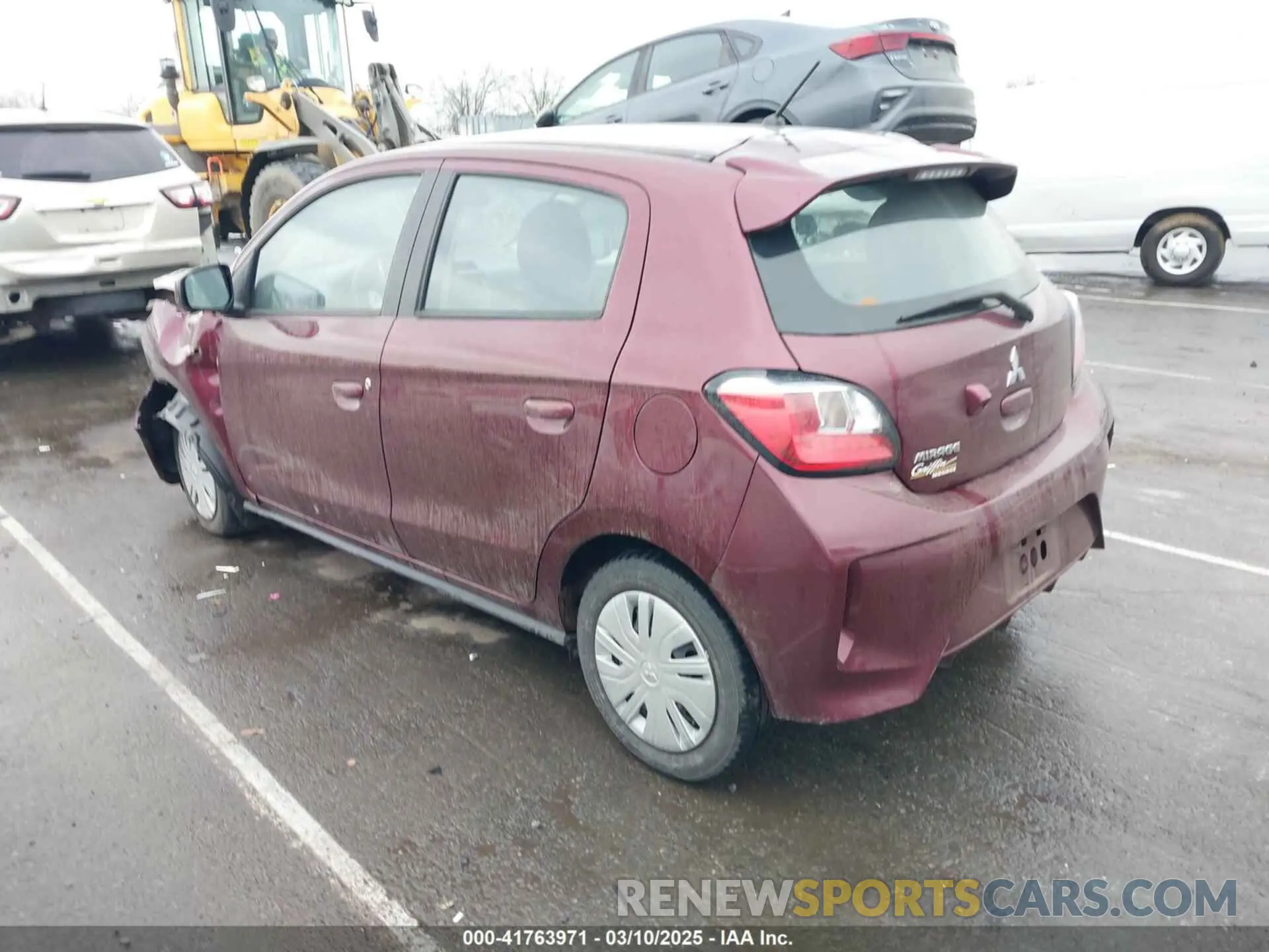 3 fotografías del automóvil dañado ML32AUHJ8PH001440 MITSUBISHI MIRAGE 2023