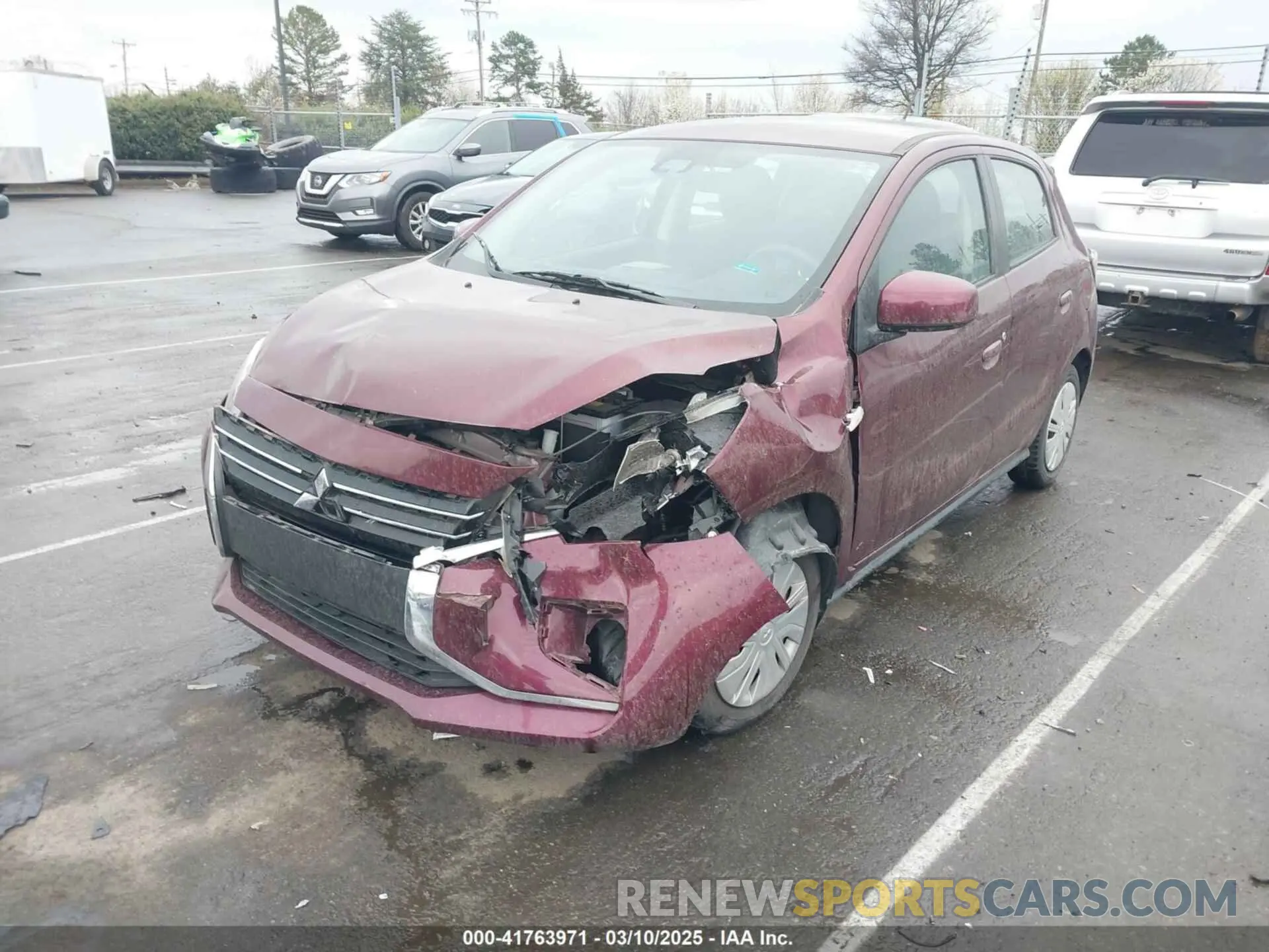 6 fotografías del automóvil dañado ML32AUHJ8PH001440 MITSUBISHI MIRAGE 2023