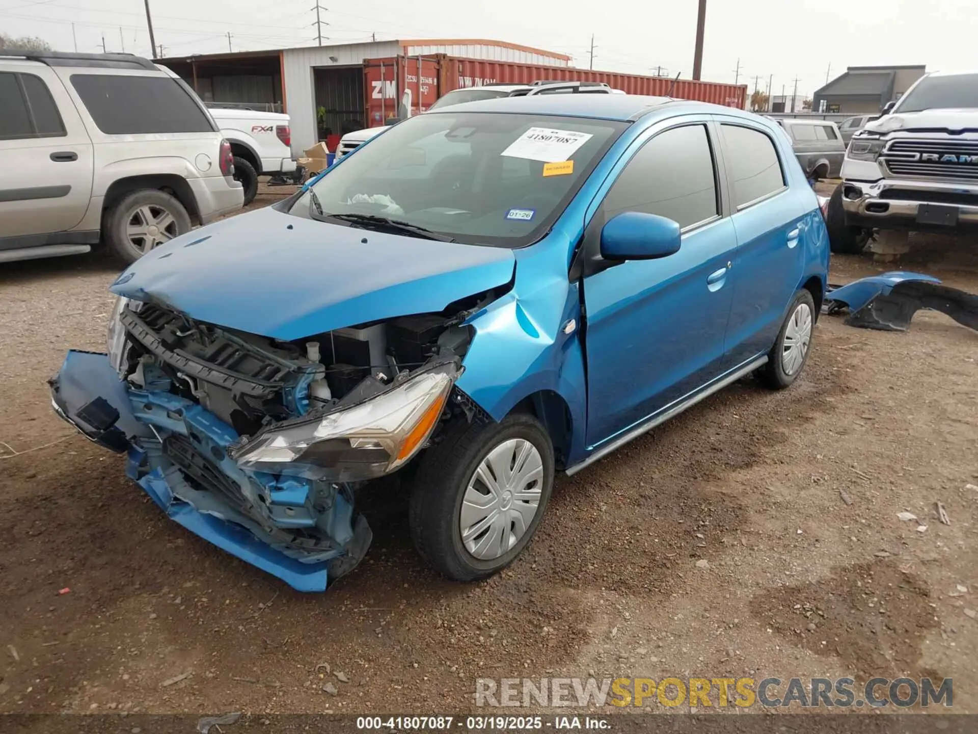 2 fotografías del automóvil dañado ML32AUHJ9PH001866 MITSUBISHI MIRAGE 2023