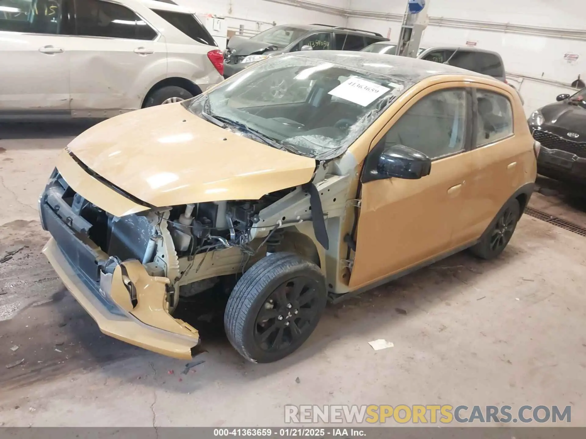 2 fotografías del automóvil dañado ML32AWHJ0PH001038 MITSUBISHI MIRAGE 2023