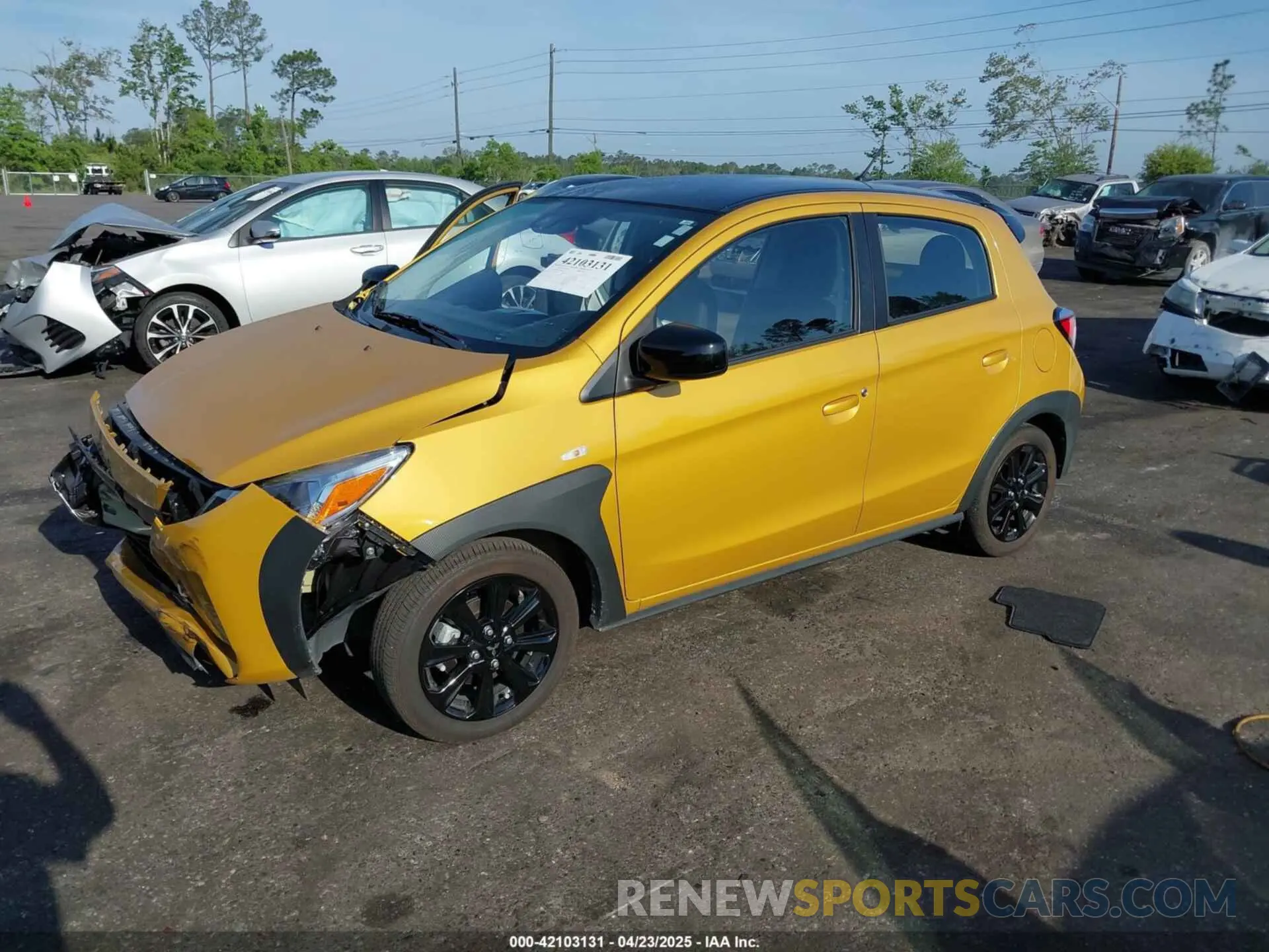 2 fotografías del automóvil dañado ML32AWHJ2PH006600 MITSUBISHI MIRAGE 2023