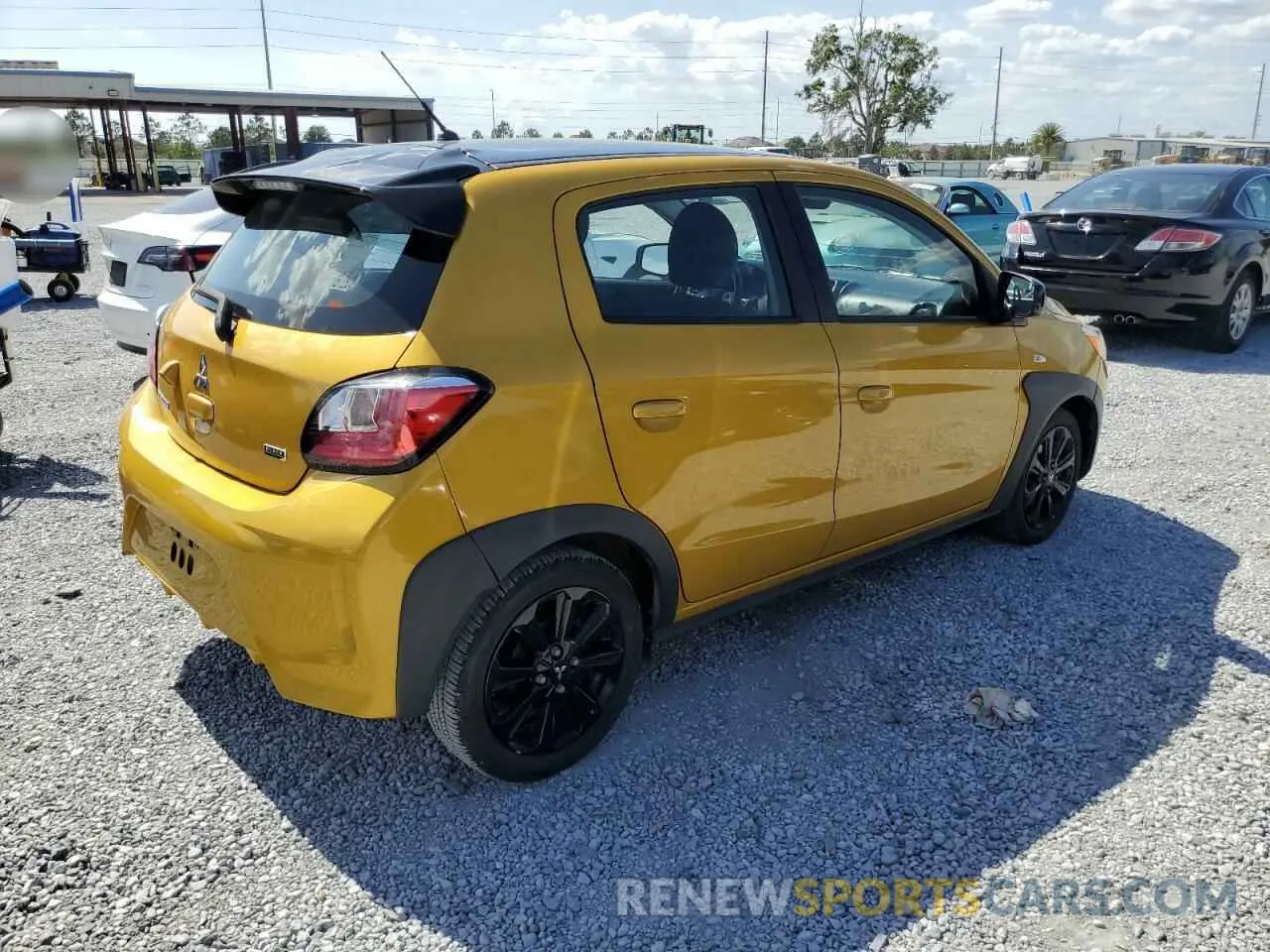 3 fotografías del automóvil dañado ML32AWHJ4PH006453 MITSUBISHI MIRAGE 2023