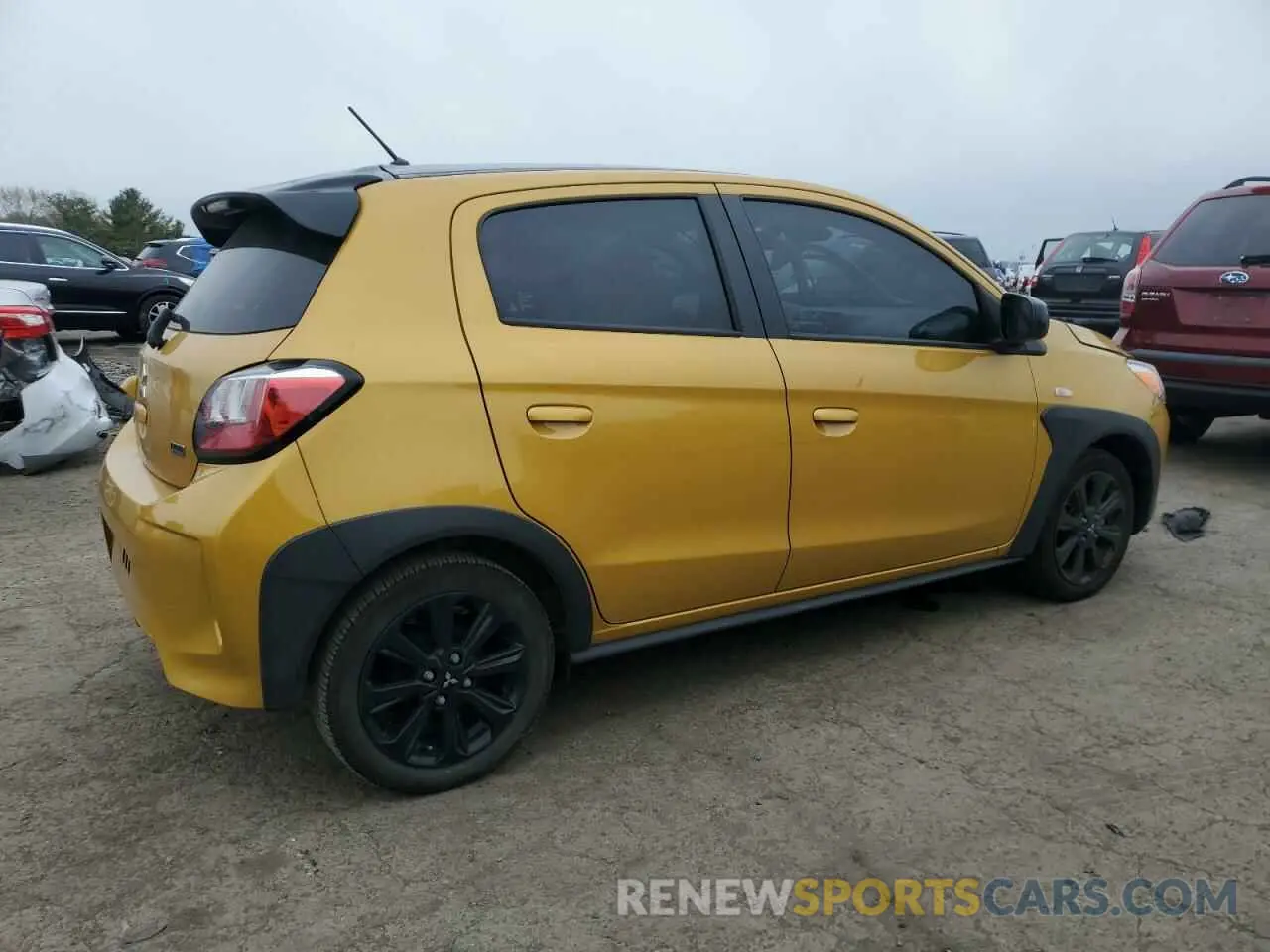 3 fotografías del automóvil dañado ML32AWHJ7PH003272 MITSUBISHI MIRAGE 2023