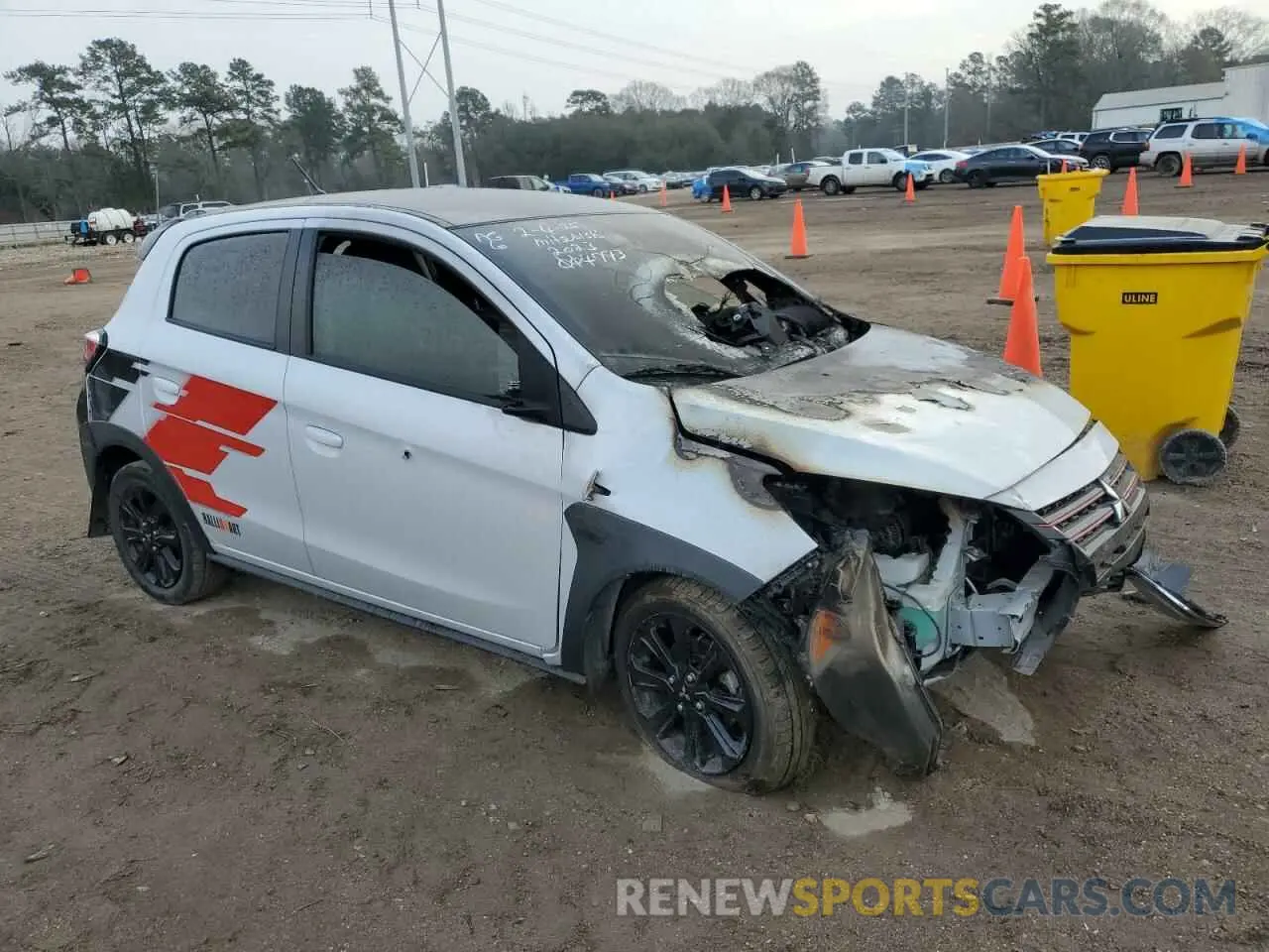 4 fotografías del automóvil dañado ML32AWHJ7PH004793 MITSUBISHI MIRAGE 2023