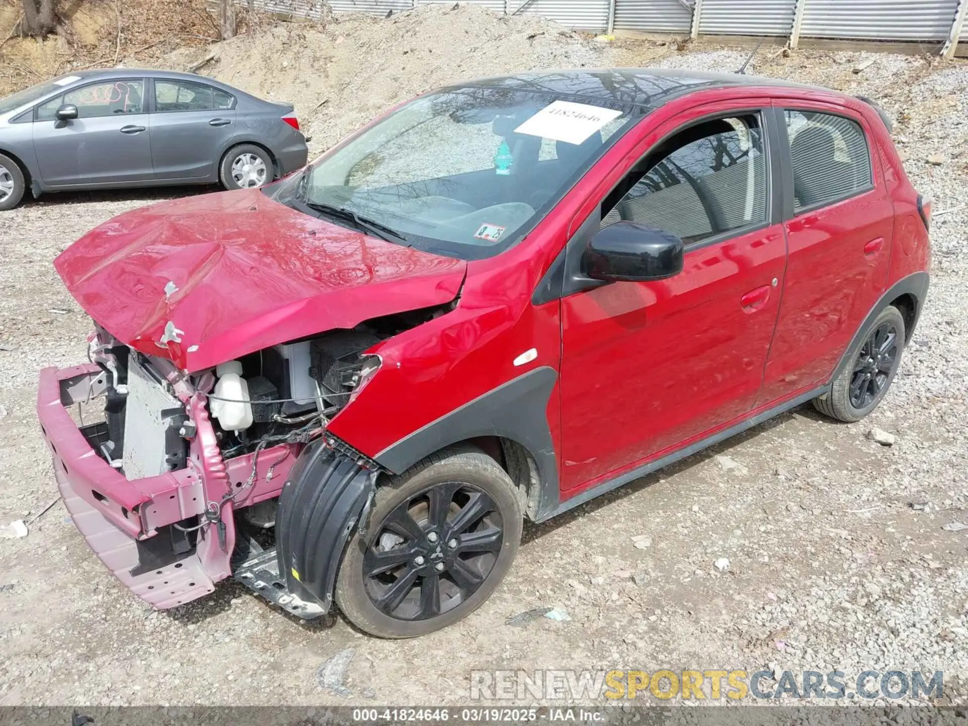 2 fotografías del automóvil dañado ML32AWHJXPH003511 MITSUBISHI MIRAGE 2023