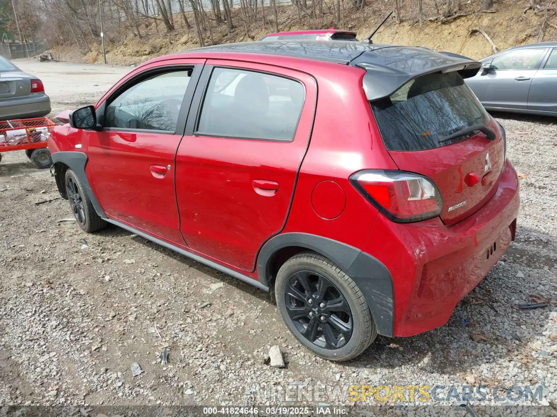 3 fotografías del automóvil dañado ML32AWHJXPH003511 MITSUBISHI MIRAGE 2023