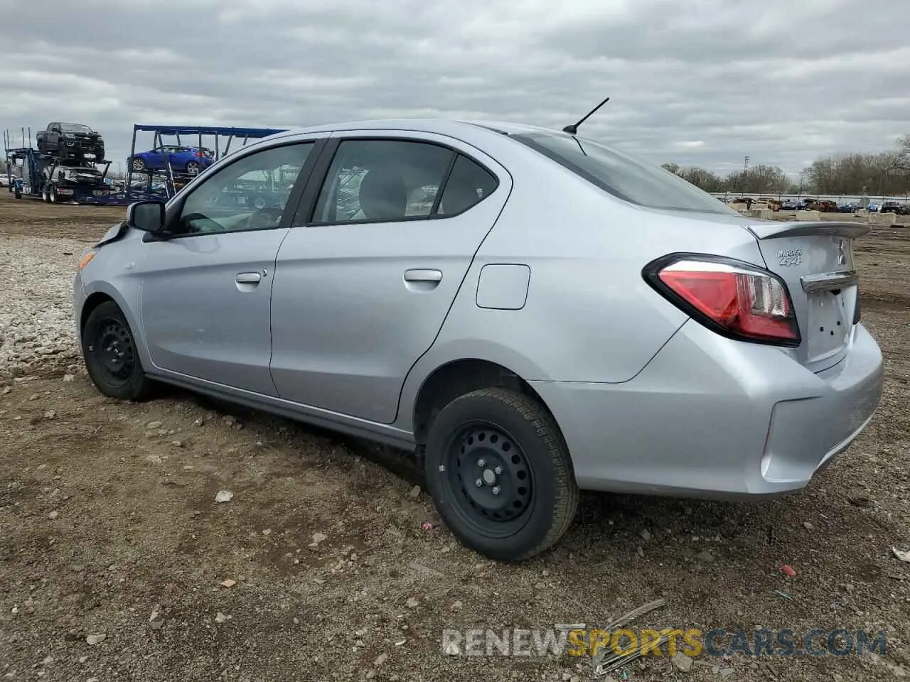 2 fotografías del automóvil dañado ML32FUFJ1PHF04699 MITSUBISHI MIRAGE 2023