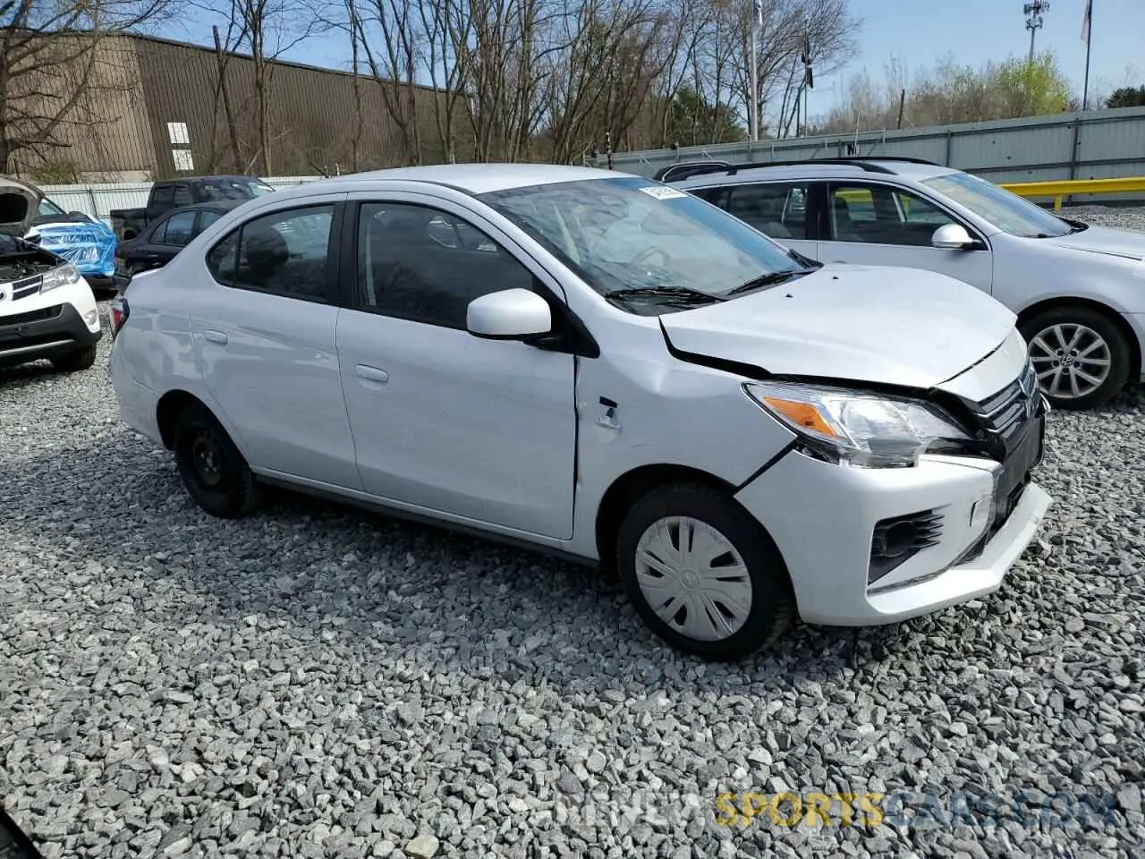 4 fotografías del automóvil dañado ML32FUFJ4PHF06186 MITSUBISHI MIRAGE 2023