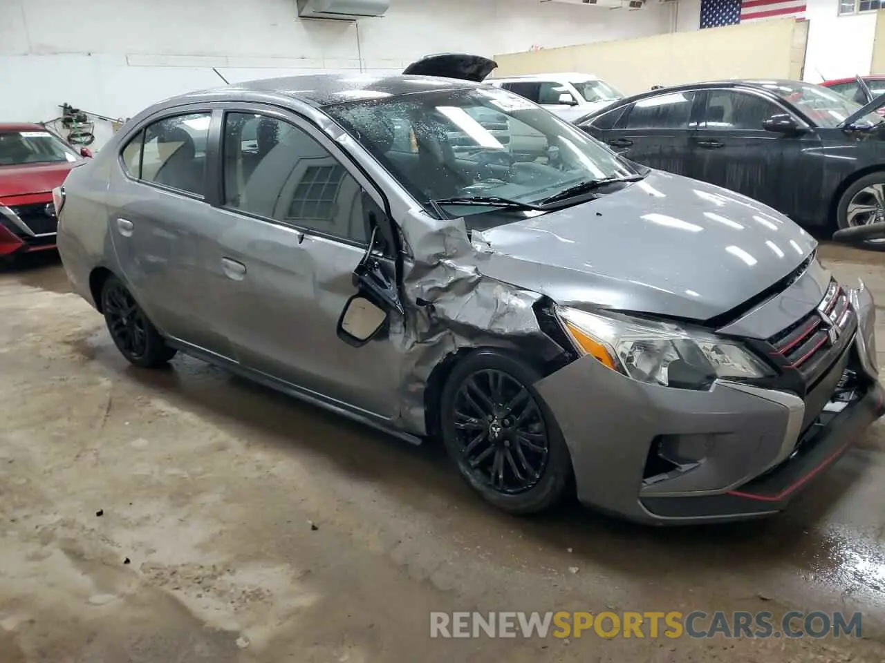 4 fotografías del automóvil dañado ML32FUFJ7PHF00608 MITSUBISHI MIRAGE 2023