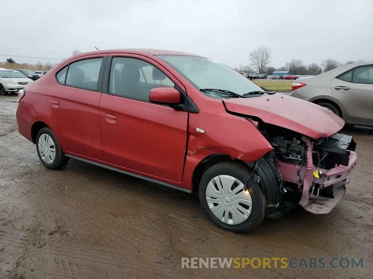 4 fotografías del automóvil dañado ML32FUFJ7PHF03623 MITSUBISHI MIRAGE 2023