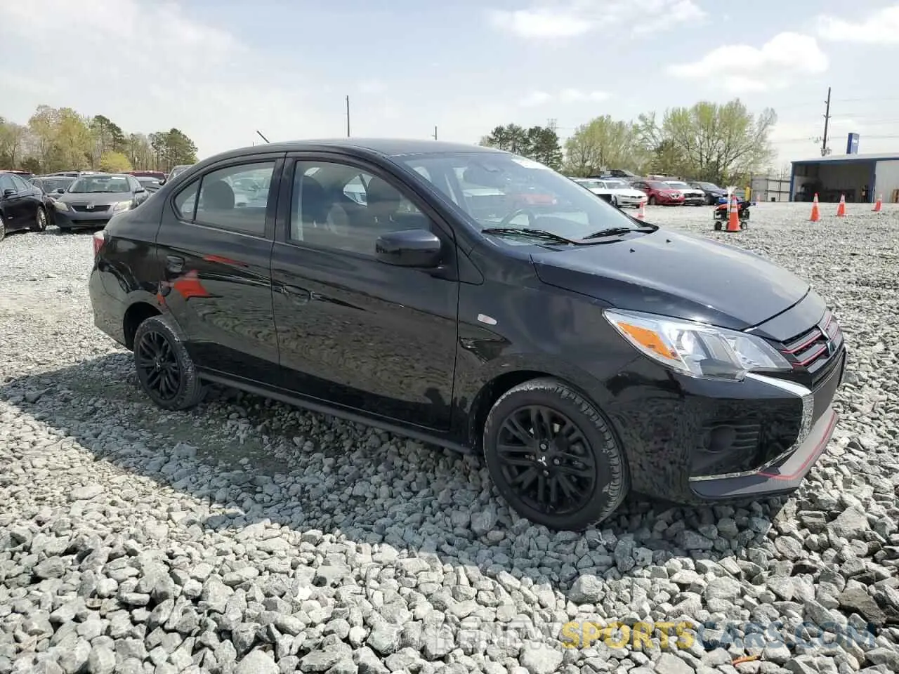4 fotografías del automóvil dañado ML32FUFJ8PHF00536 MITSUBISHI MIRAGE 2023