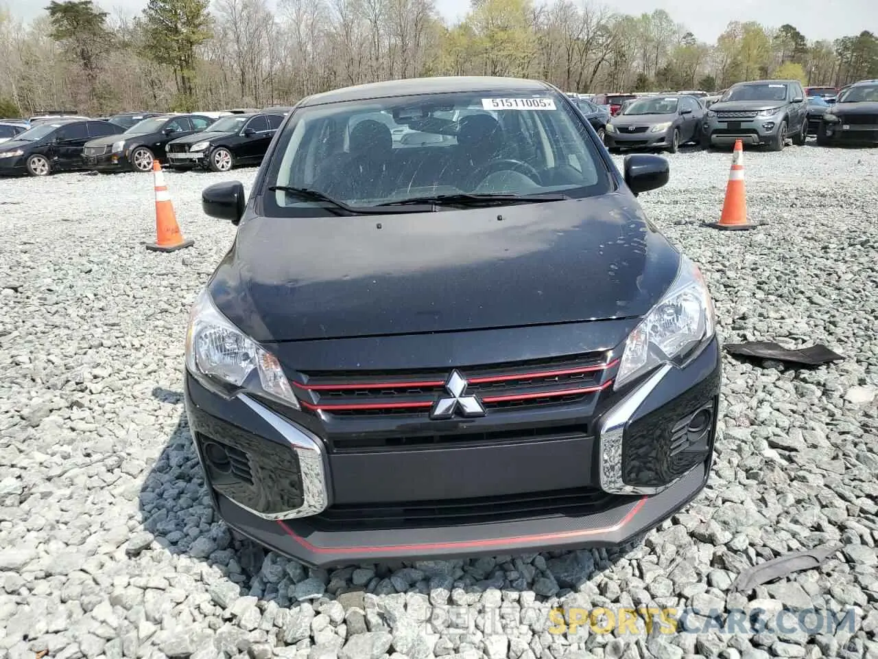 5 fotografías del automóvil dañado ML32FUFJ8PHF00536 MITSUBISHI MIRAGE 2023