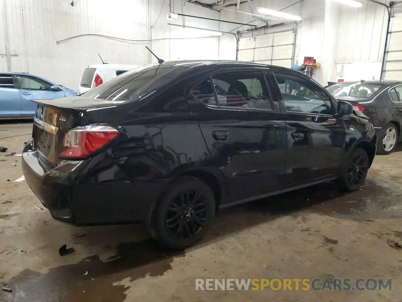 3 fotografías del automóvil dañado ML32FUFJ8PHF04666 MITSUBISHI MIRAGE 2023