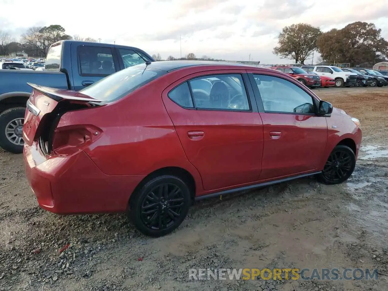 3 fotografías del automóvil dañado ML32FUFJ9PHF05857 MITSUBISHI MIRAGE 2023