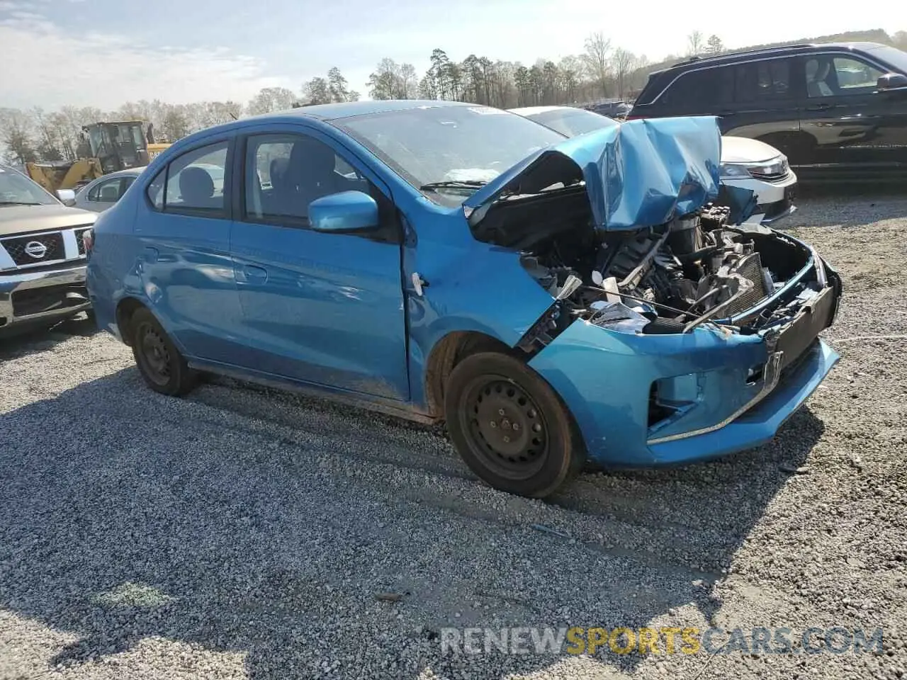 4 fotografías del automóvil dañado ML32FUFJ9PHF06037 MITSUBISHI MIRAGE 2023