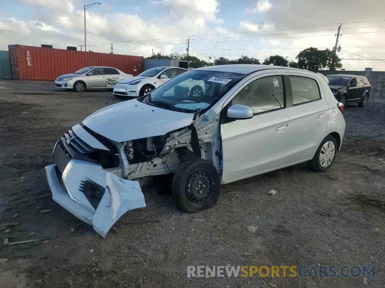 1 fotografías del automóvil dañado ML32AUHJ0RH000446 MITSUBISHI MIRAGE 2024
