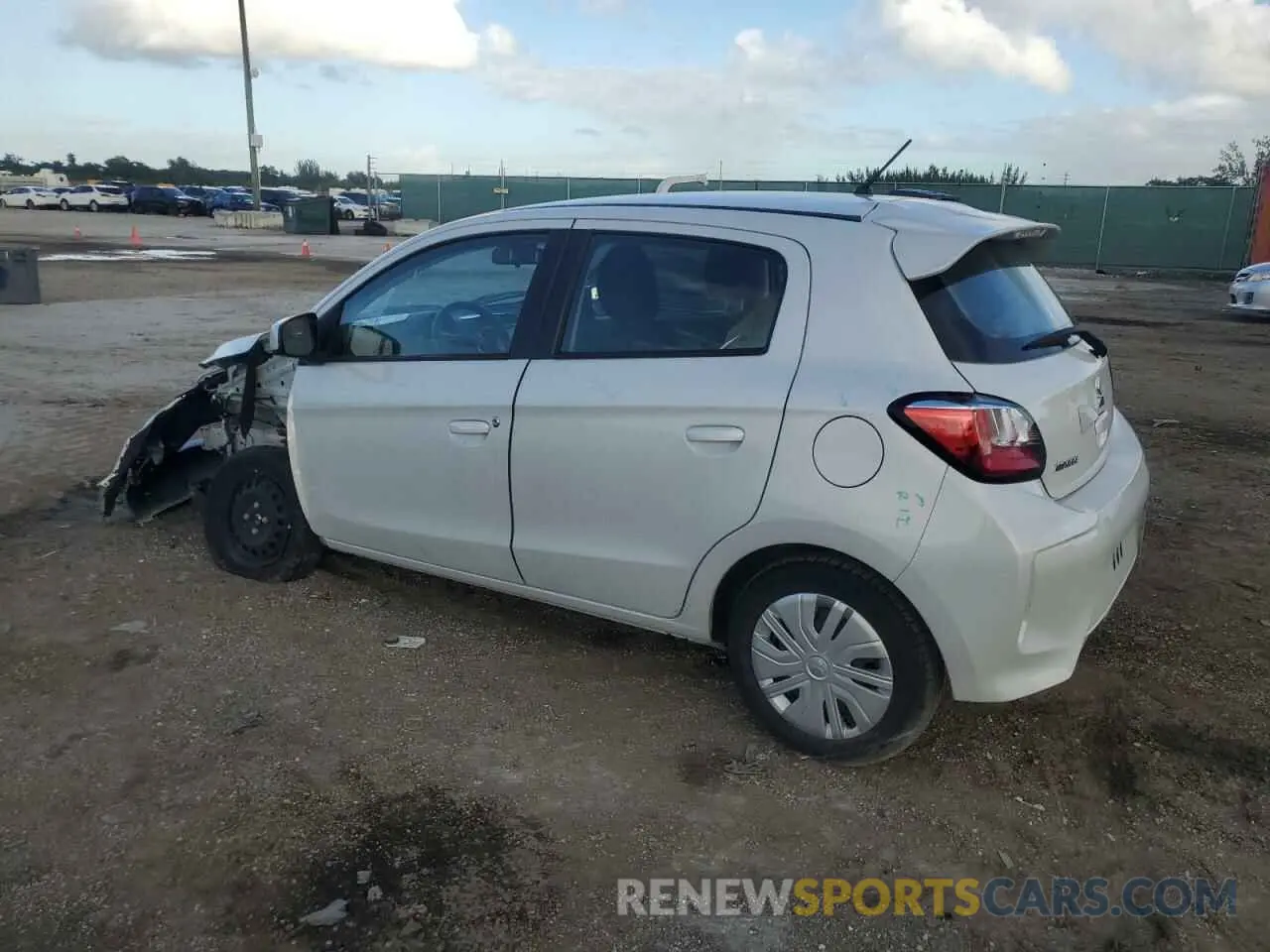 2 fotografías del automóvil dañado ML32AUHJ0RH000446 MITSUBISHI MIRAGE 2024