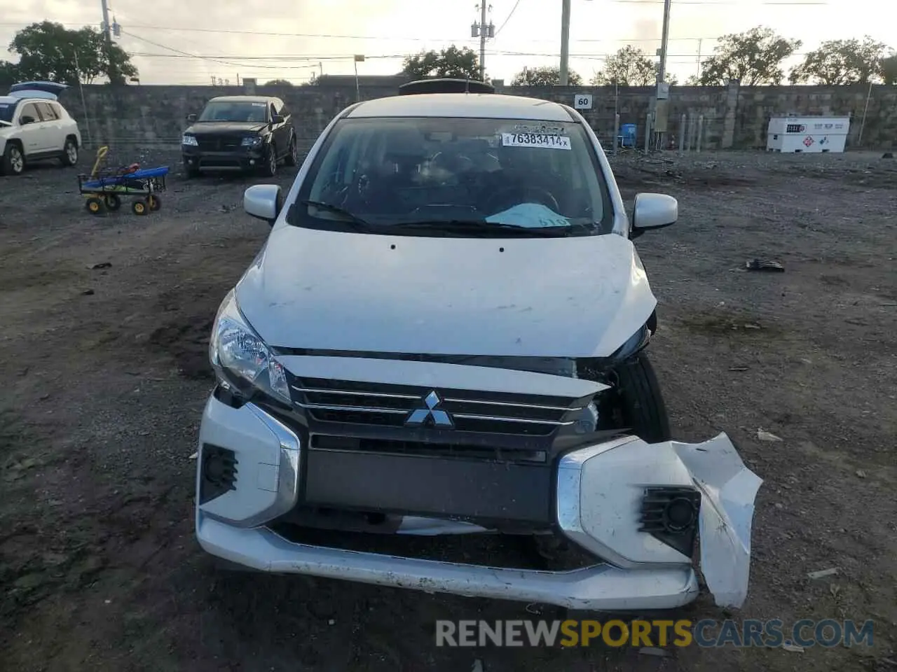 5 fotografías del automóvil dañado ML32AUHJ0RH000446 MITSUBISHI MIRAGE 2024