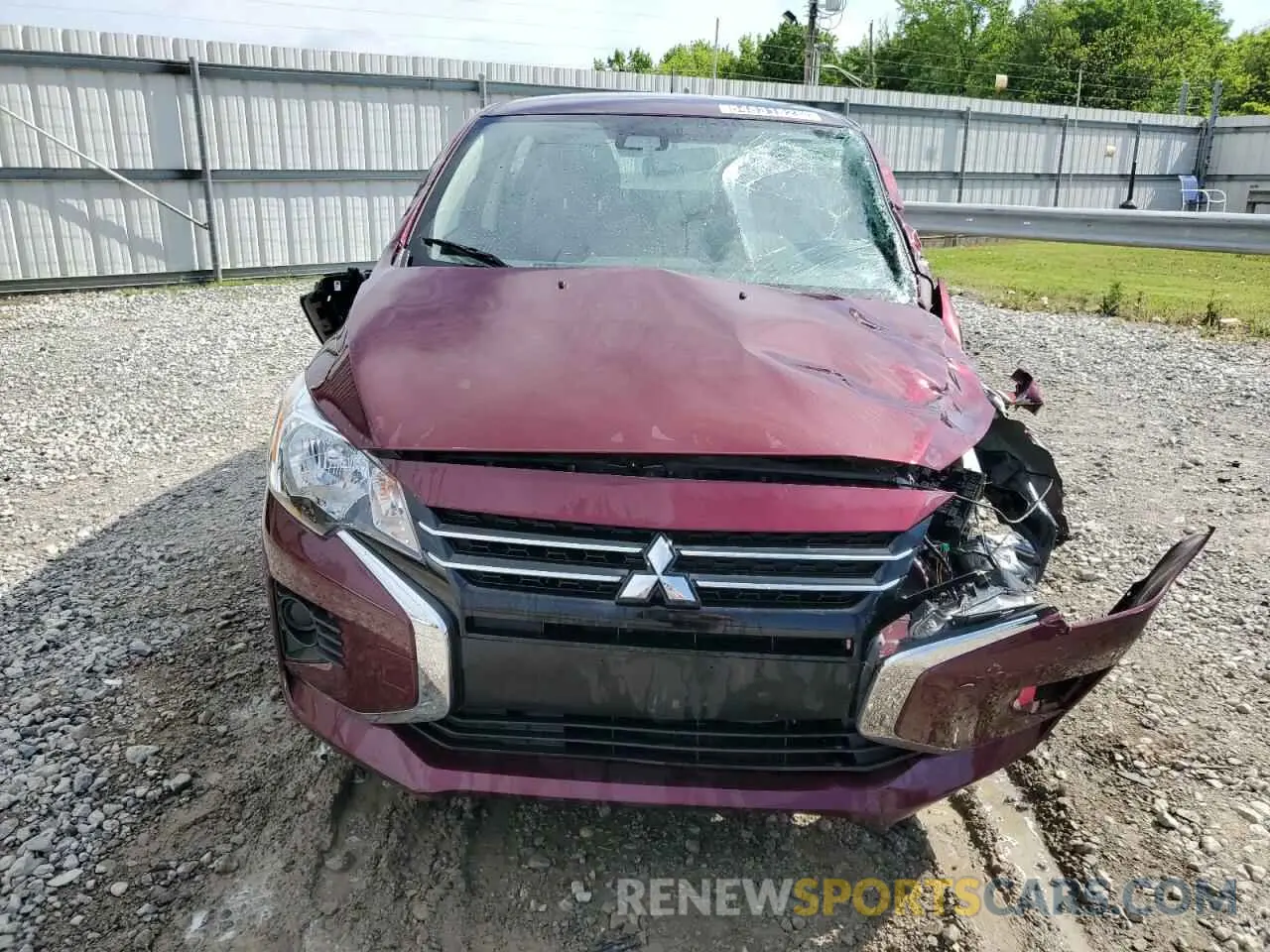 5 fotografías del automóvil dañado ML32AUHJ0RH010037 MITSUBISHI MIRAGE 2024
