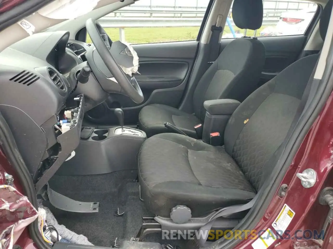 7 fotografías del automóvil dañado ML32AUHJ0RH010037 MITSUBISHI MIRAGE 2024