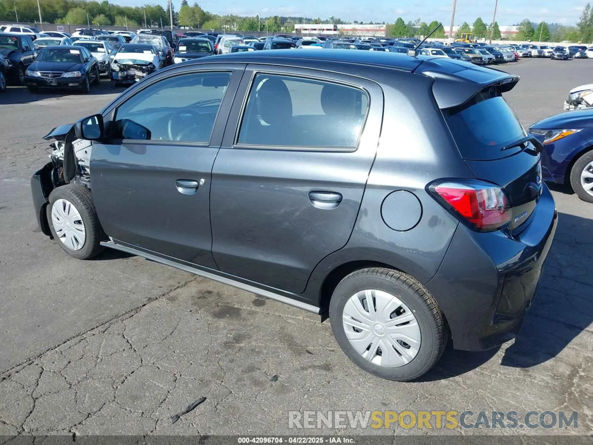 3 fotografías del automóvil dañado ML32AUHJ0RH012953 MITSUBISHI MIRAGE 2024