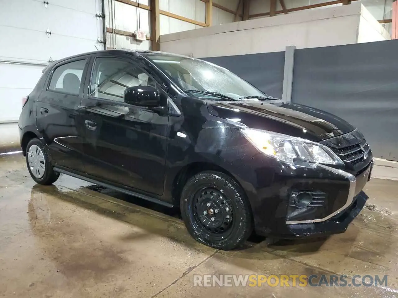 4 fotografías del automóvil dañado ML32AUHJ0RH016713 MITSUBISHI MIRAGE 2024