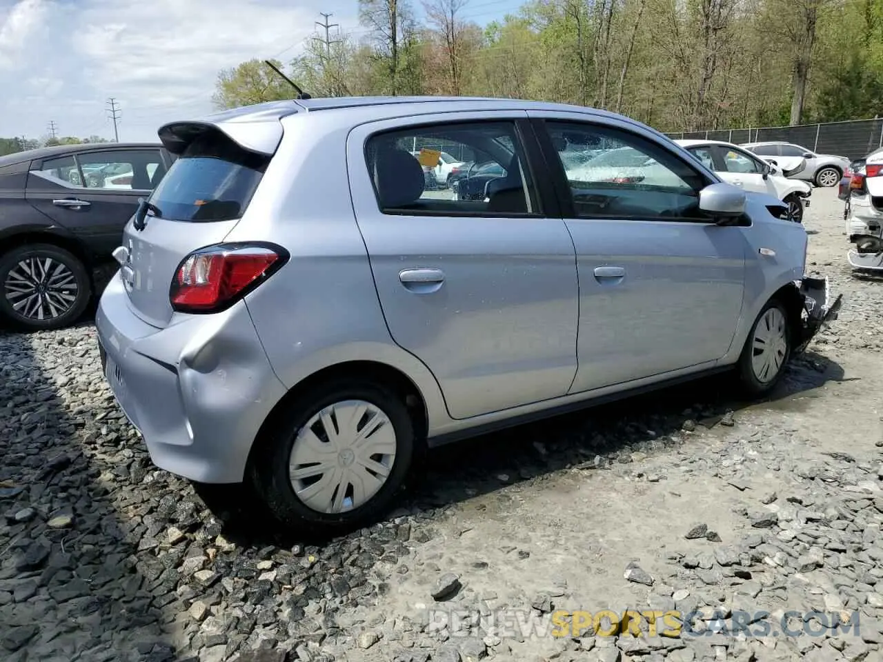 3 fotografías del automóvil dañado ML32AUHJ0RH017232 MITSUBISHI MIRAGE 2024