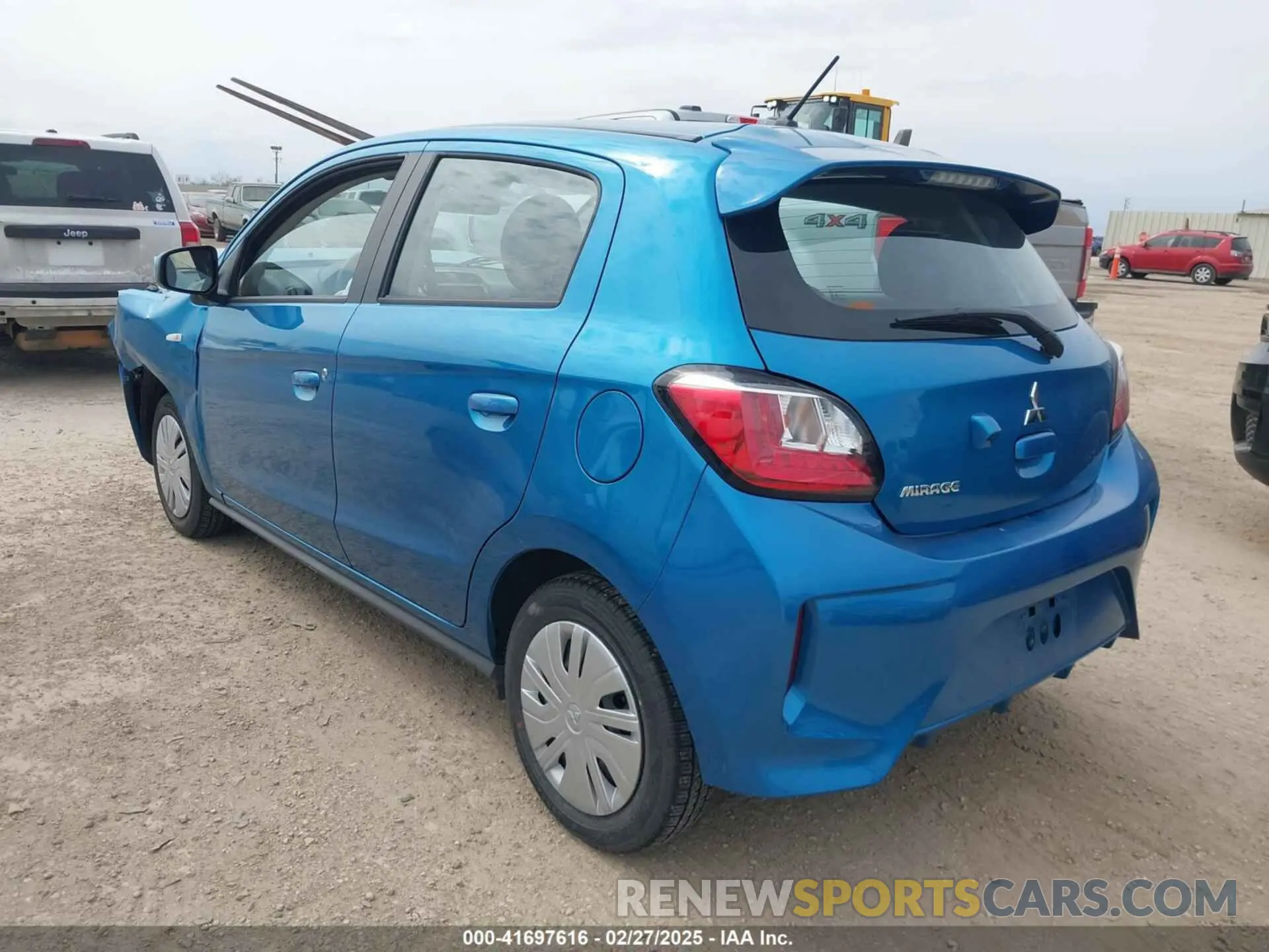 3 fotografías del automóvil dañado ML32AUHJ0RH017974 MITSUBISHI MIRAGE 2024
