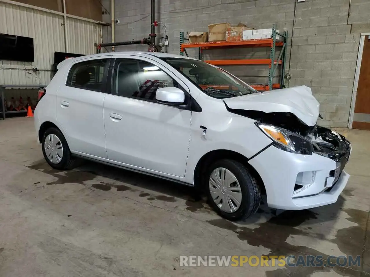 4 fotografías del automóvil dañado ML32AUHJ0RH018798 MITSUBISHI MIRAGE 2024