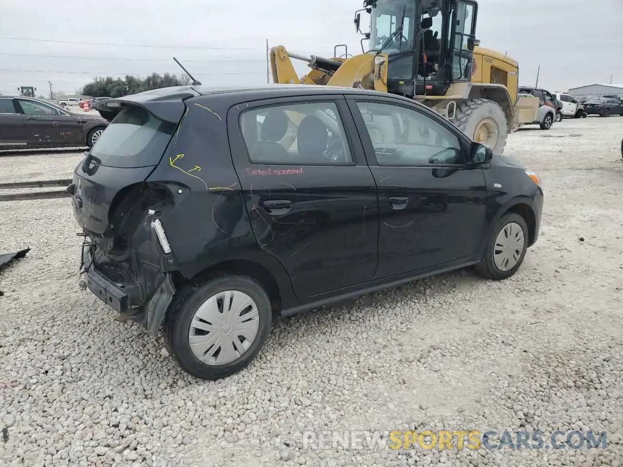 3 fotografías del automóvil dañado ML32AUHJ1RH001203 MITSUBISHI MIRAGE 2024