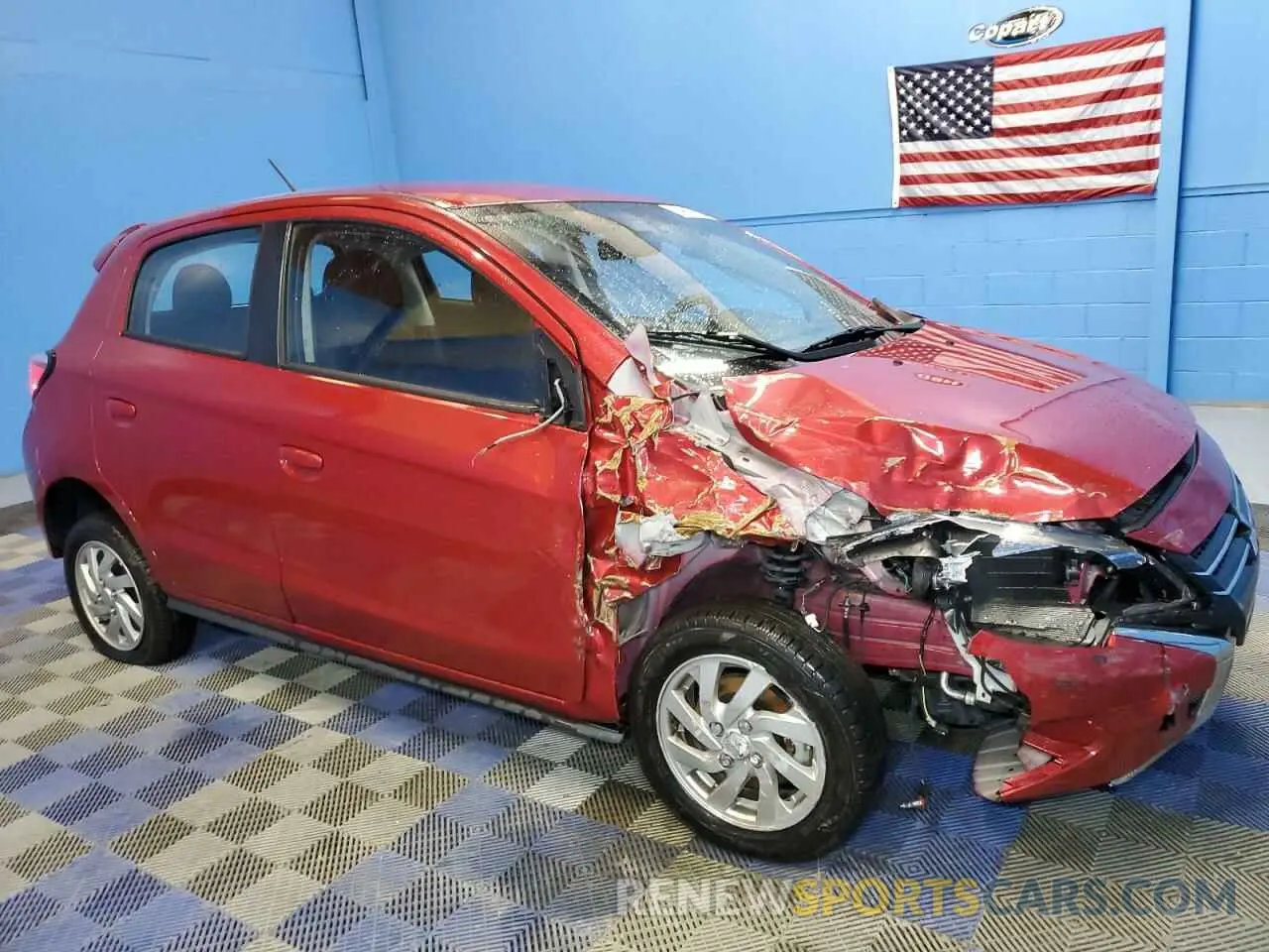 4 fotografías del automóvil dañado ML32AUHJ1RH004506 MITSUBISHI MIRAGE 2024