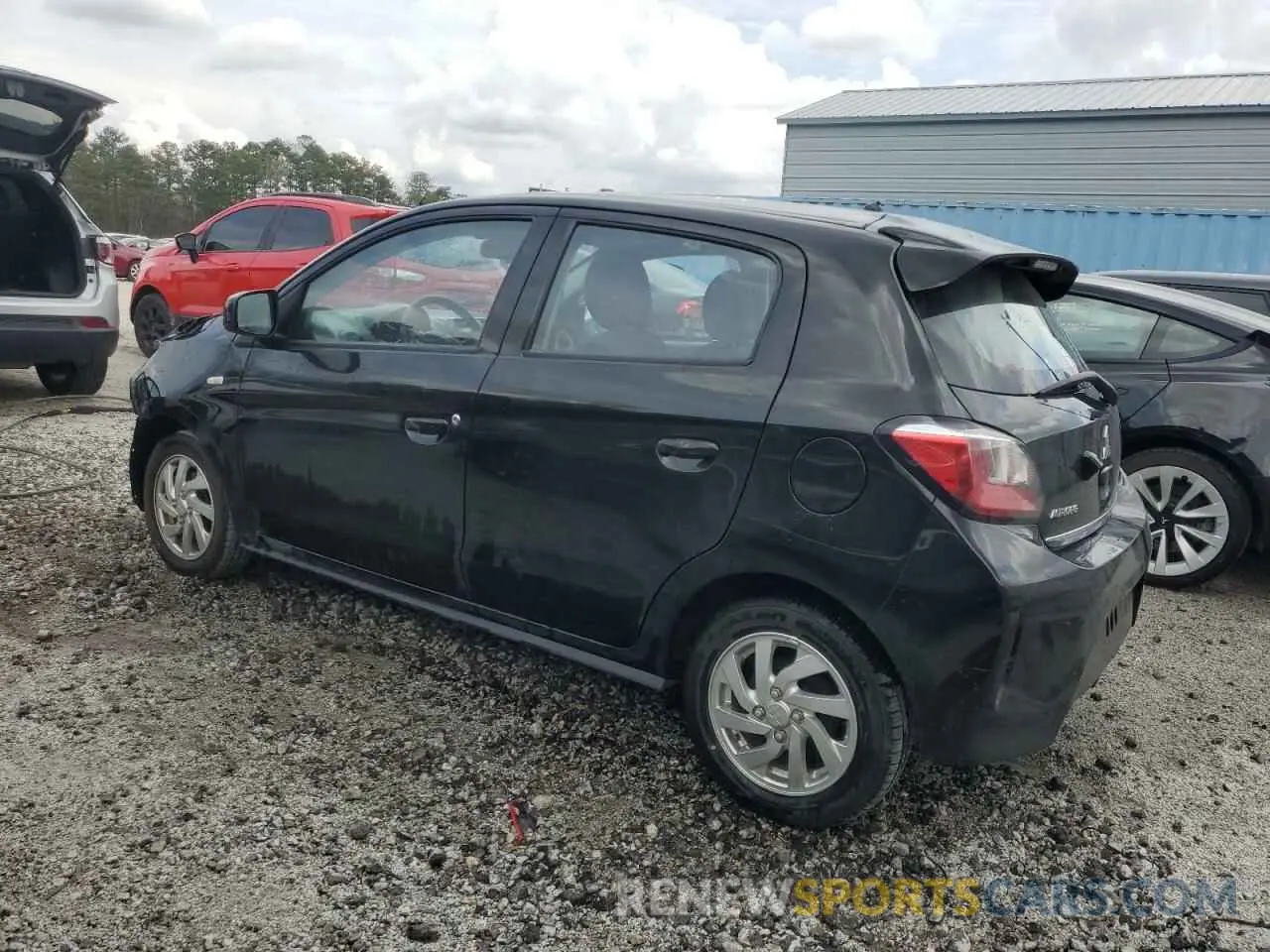 2 fotografías del automóvil dañado ML32AUHJ1RH006465 MITSUBISHI MIRAGE 2024