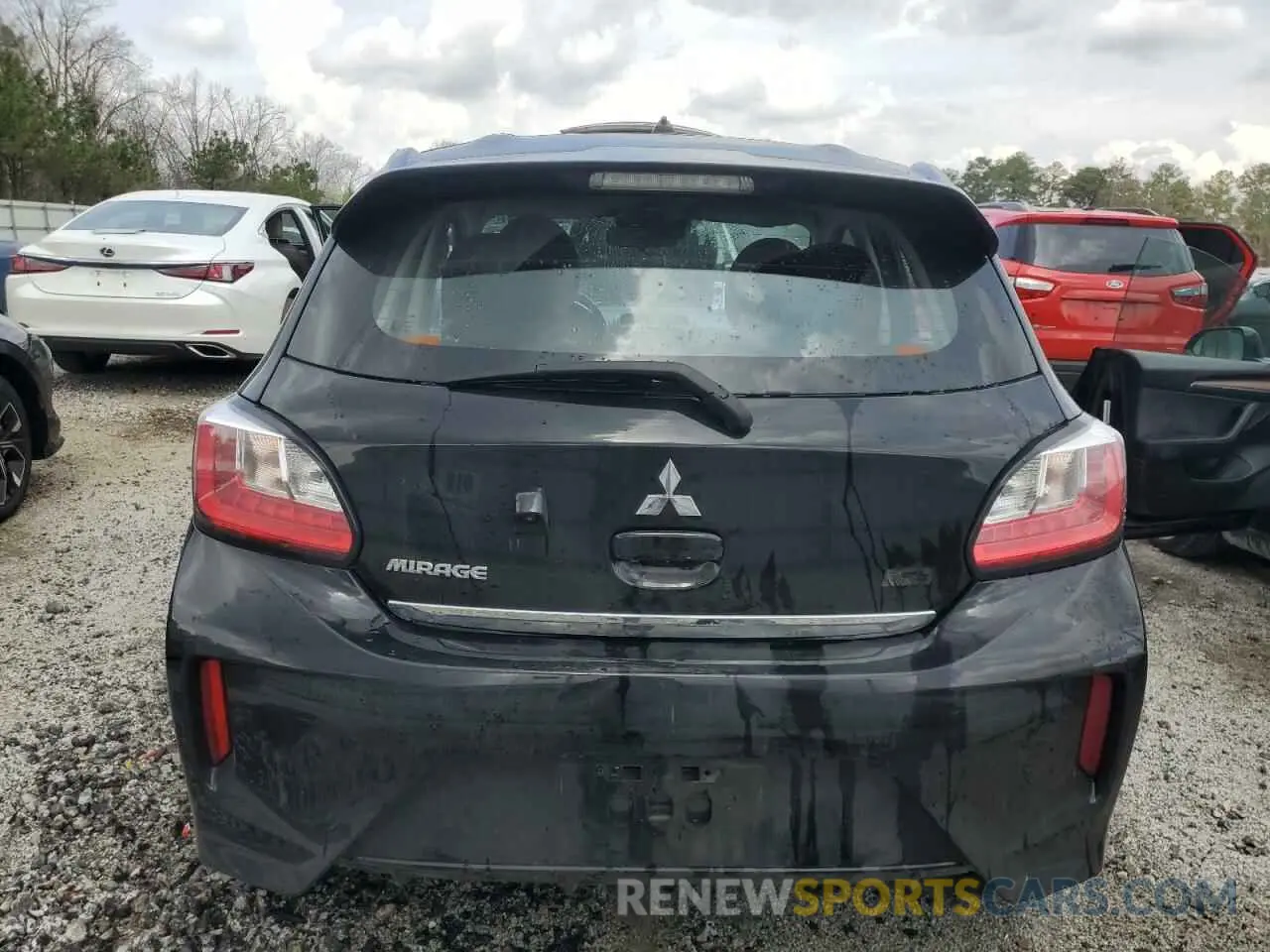 6 fotografías del automóvil dañado ML32AUHJ1RH006465 MITSUBISHI MIRAGE 2024