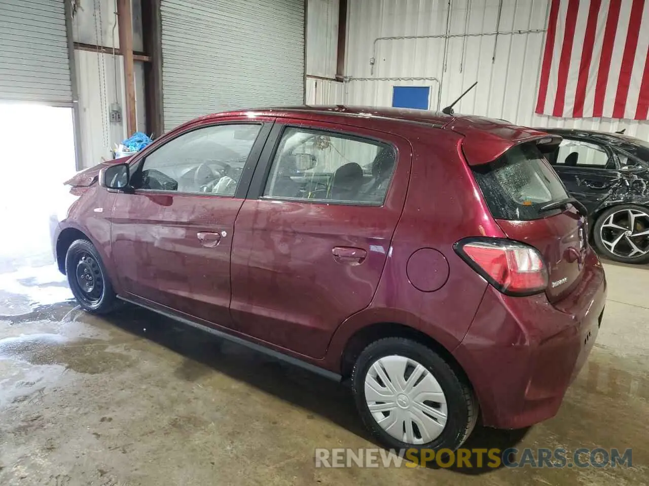 2 fotografías del automóvil dañado ML32AUHJ1RH006885 MITSUBISHI MIRAGE 2024