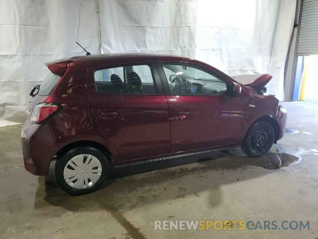 3 fotografías del automóvil dañado ML32AUHJ1RH006885 MITSUBISHI MIRAGE 2024