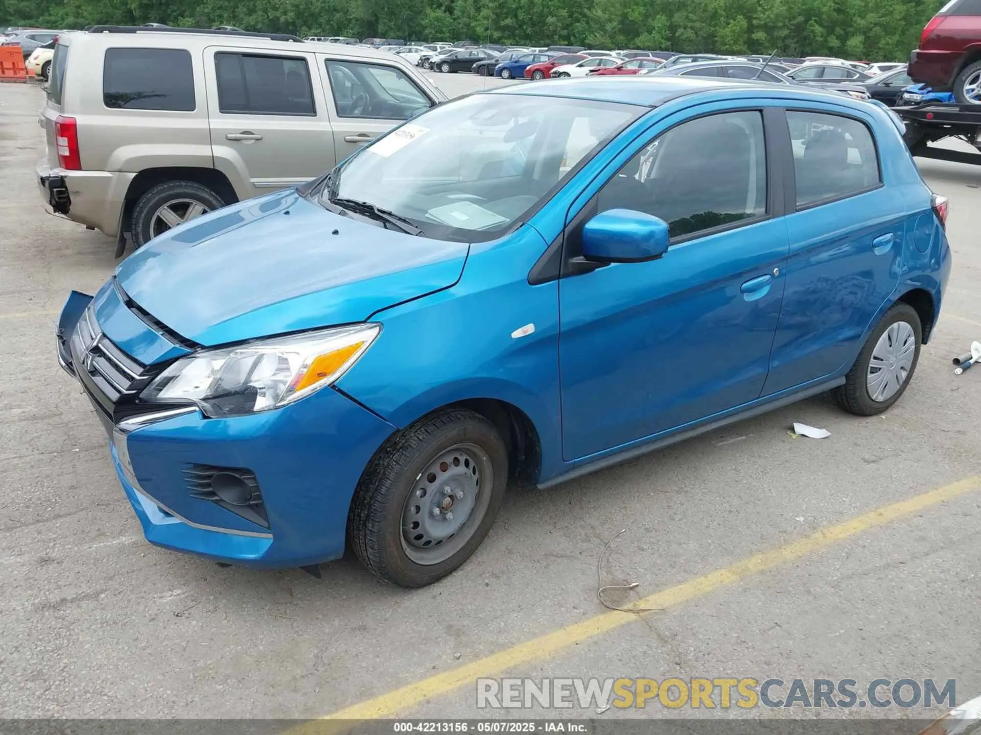 2 fotografías del automóvil dañado ML32AUHJ1RH010483 MITSUBISHI MIRAGE 2024