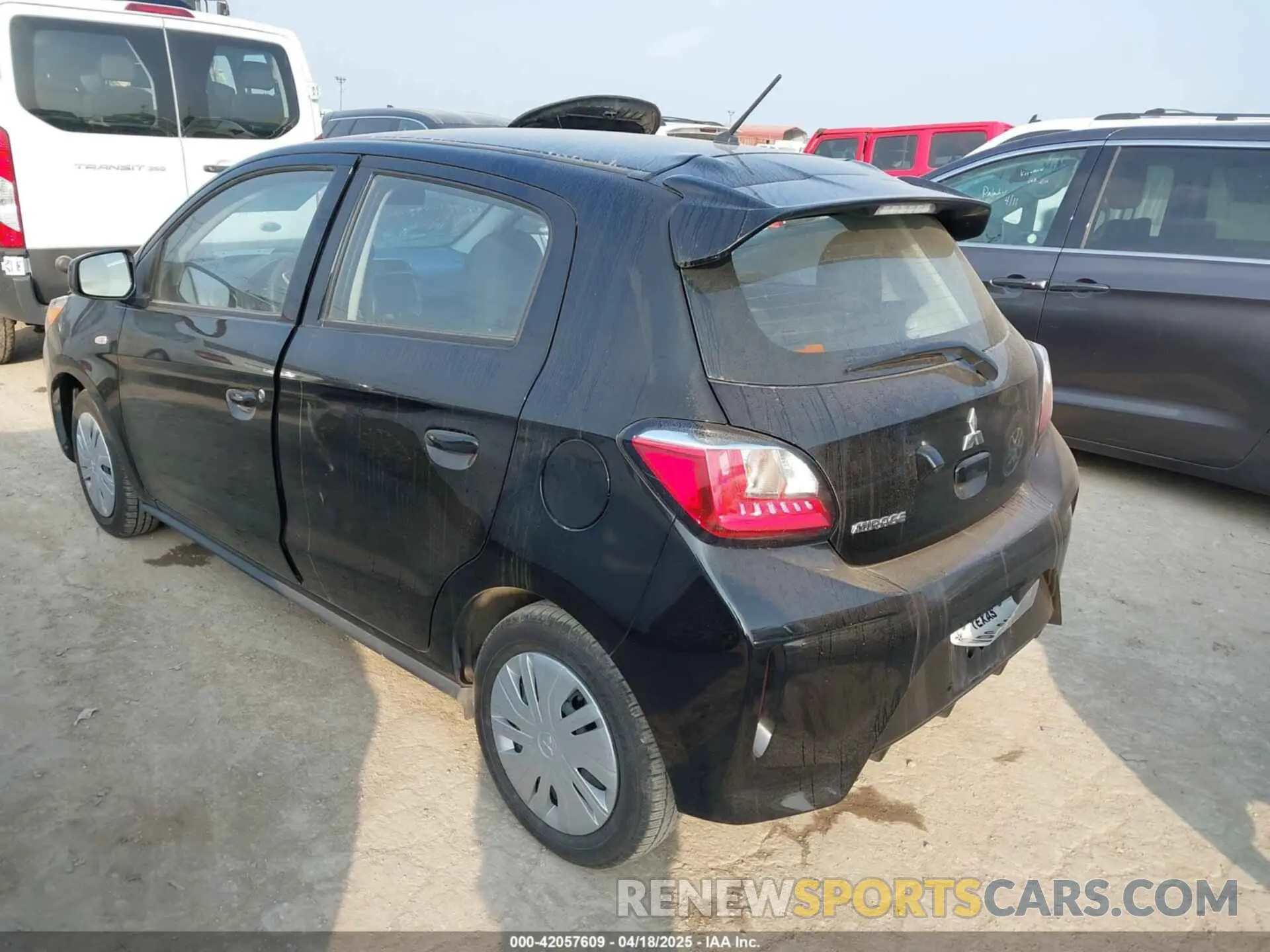 3 fotografías del automóvil dañado ML32AUHJ1RH021693 MITSUBISHI MIRAGE 2024