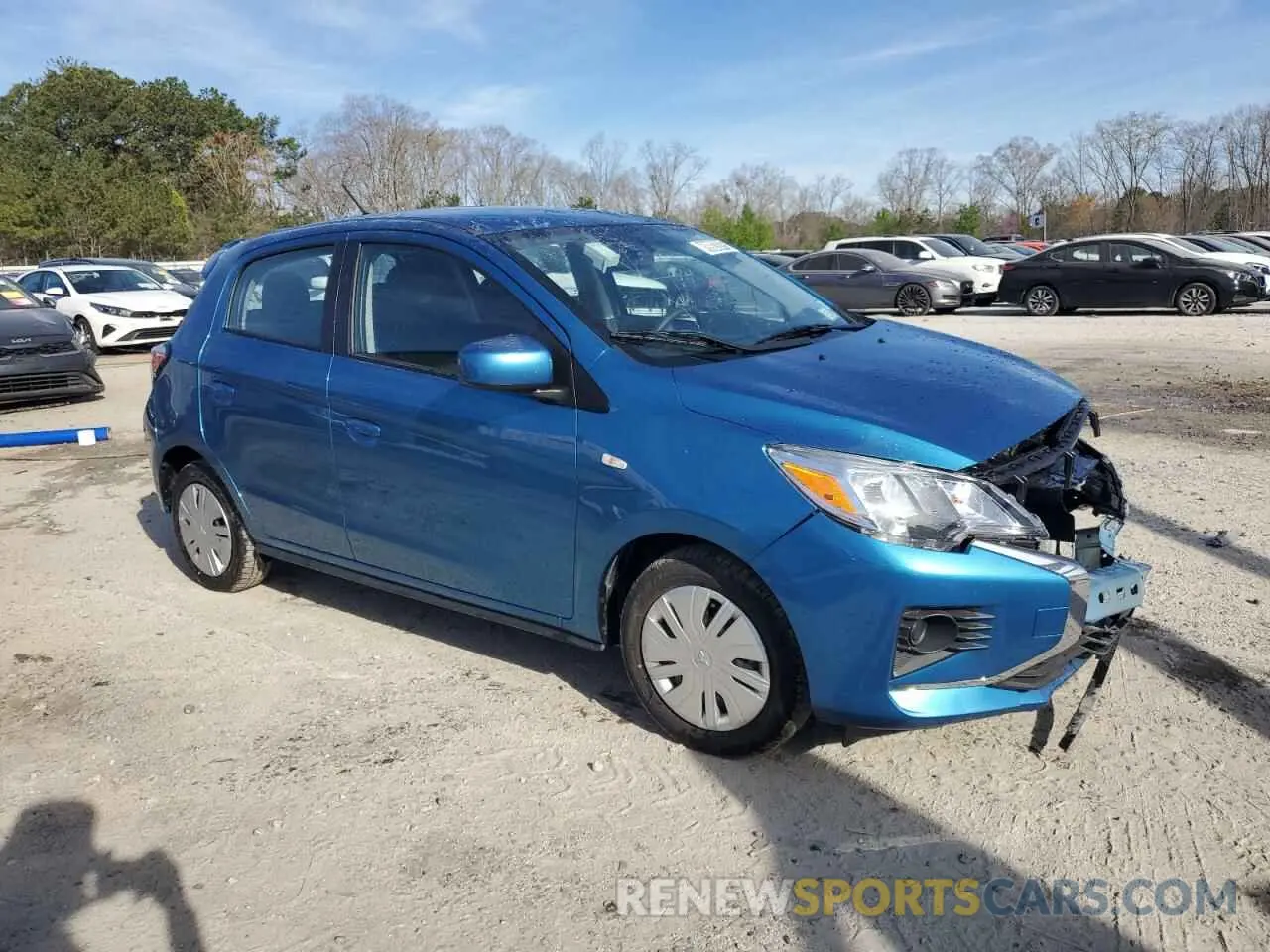 4 fotografías del automóvil dañado ML32AUHJ1RH024982 MITSUBISHI MIRAGE 2024