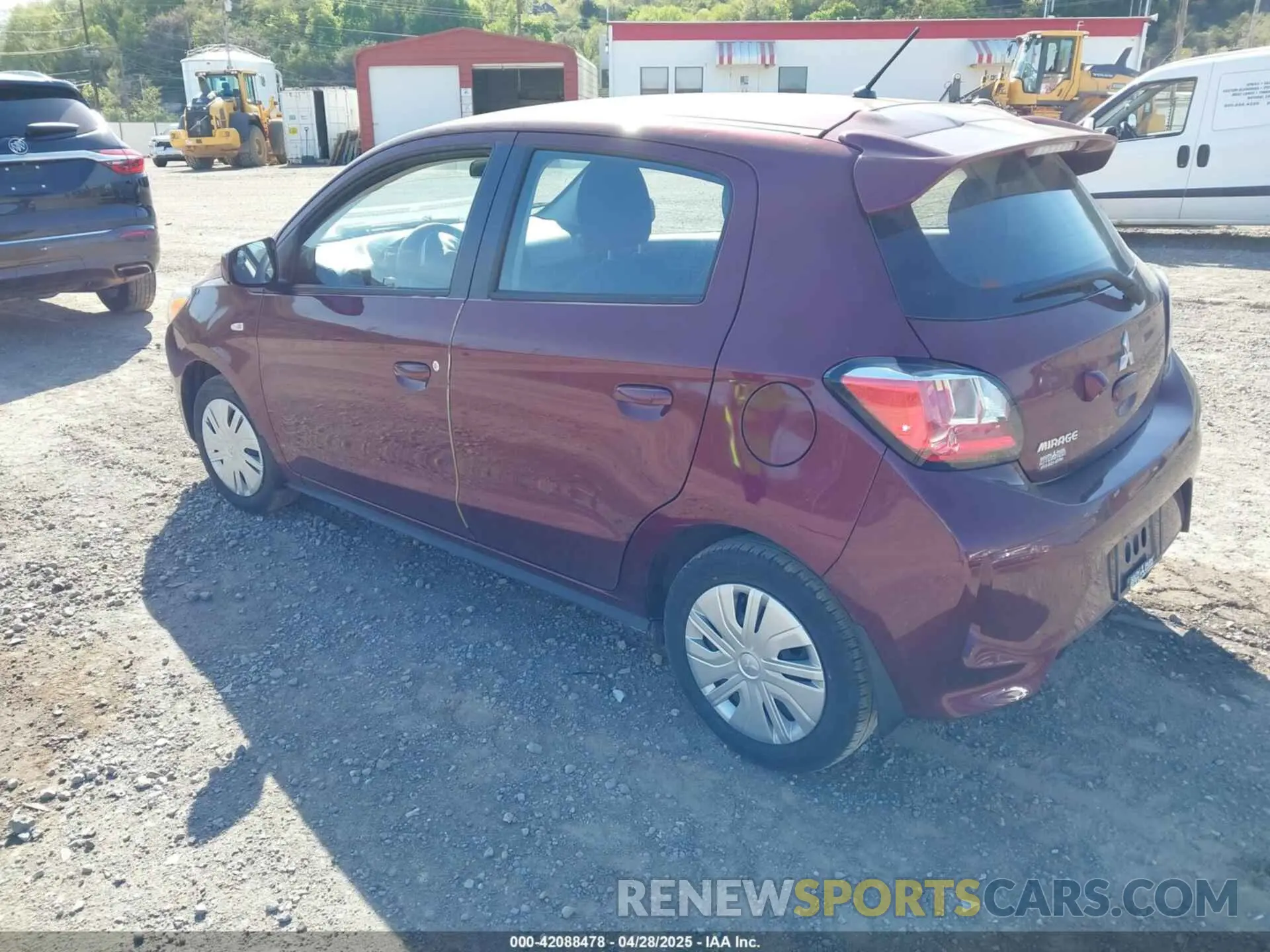 3 fotografías del automóvil dañado ML32AUHJ2RH004188 MITSUBISHI MIRAGE 2024