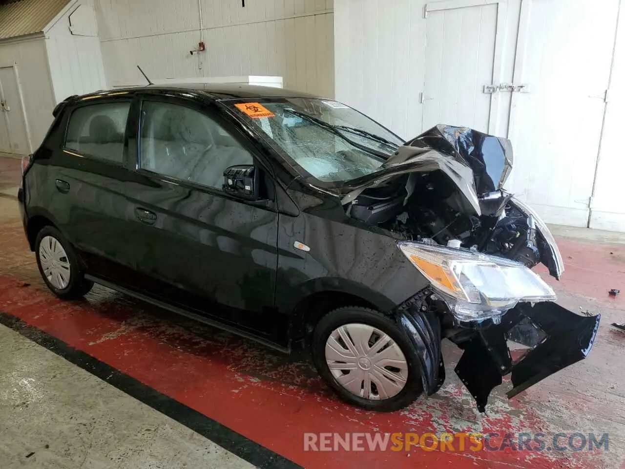 4 fotografías del automóvil dañado ML32AUHJ2RH020035 MITSUBISHI MIRAGE 2024